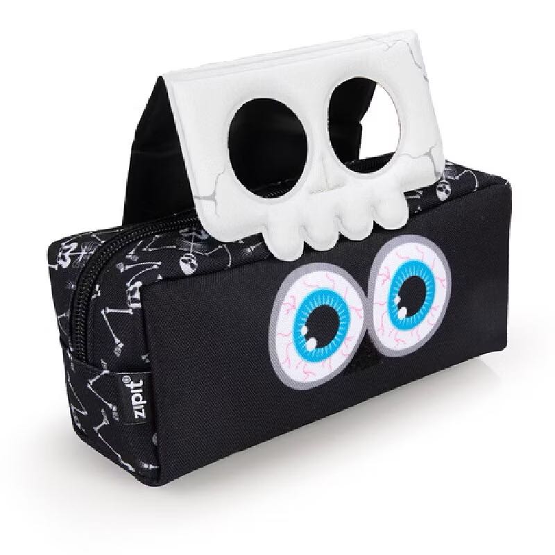 ZIPIT กระเป๋าดินสอเอนกประสงค์ ￼ZIPIT กระเป๋า CHARACTER FLAP POUCH CFP1 BLACK ซิปอิท