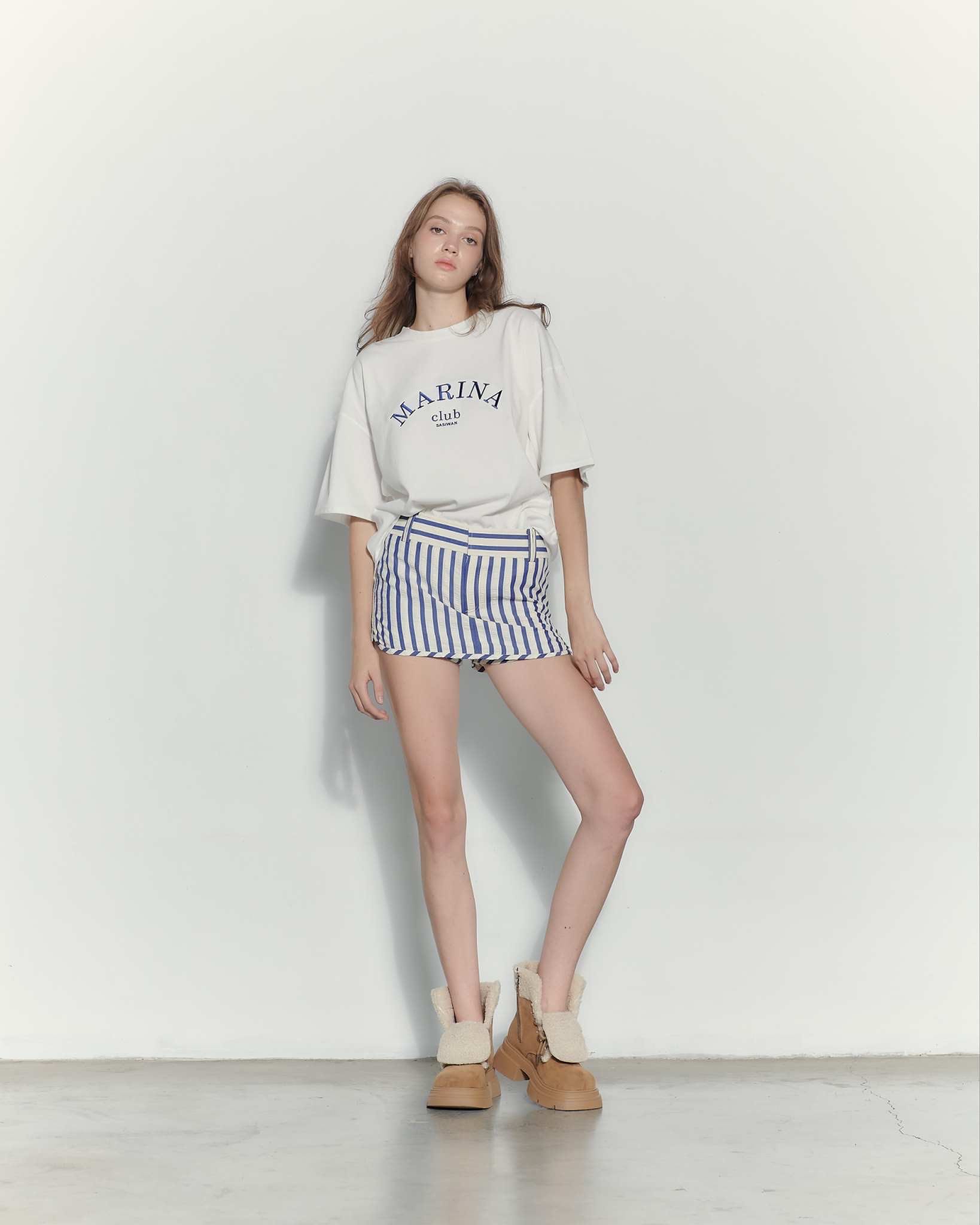 SSW EMBER SKIRT (BLUE) - low waist
