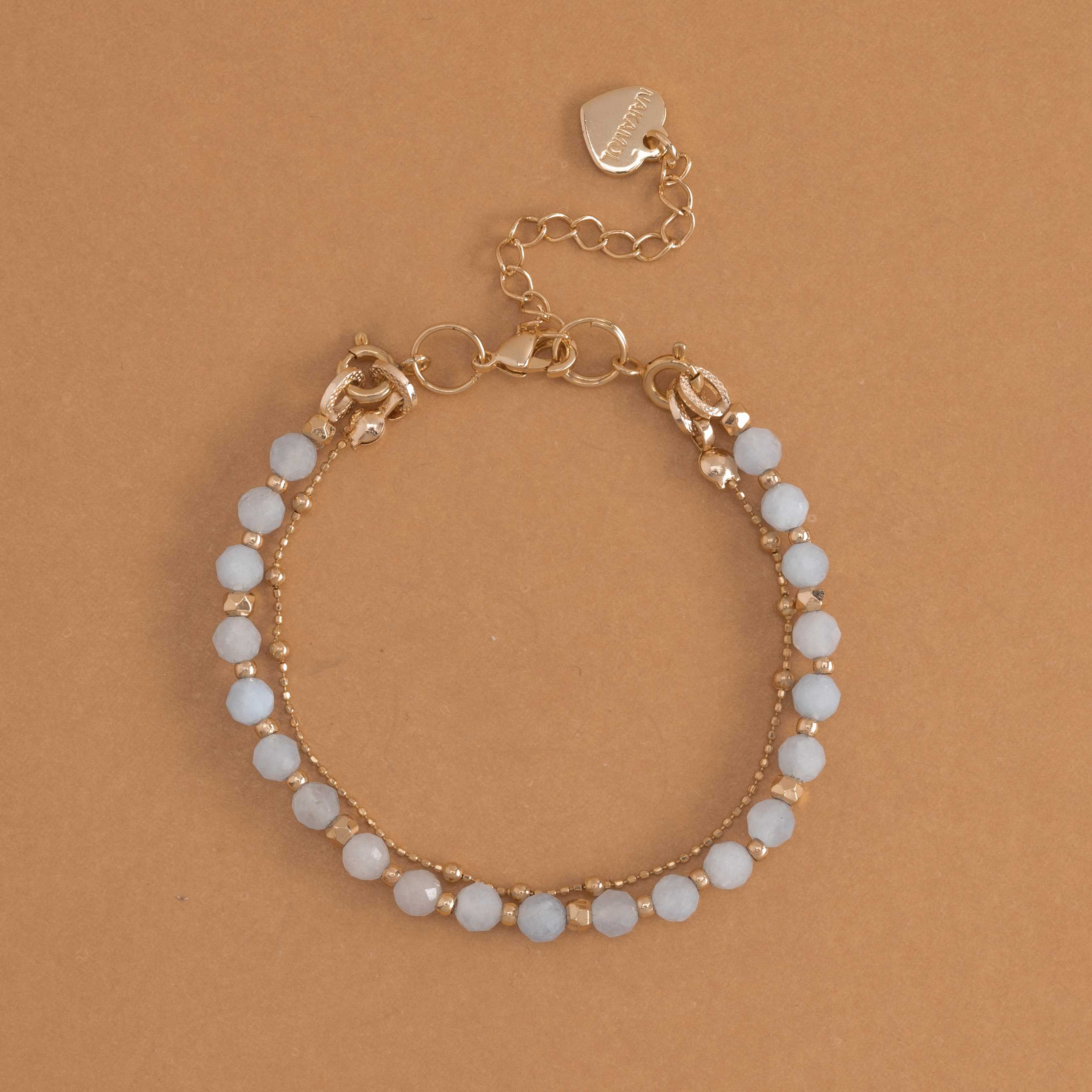 AQUAMARINE-LUCKY CHARM Bracelet 