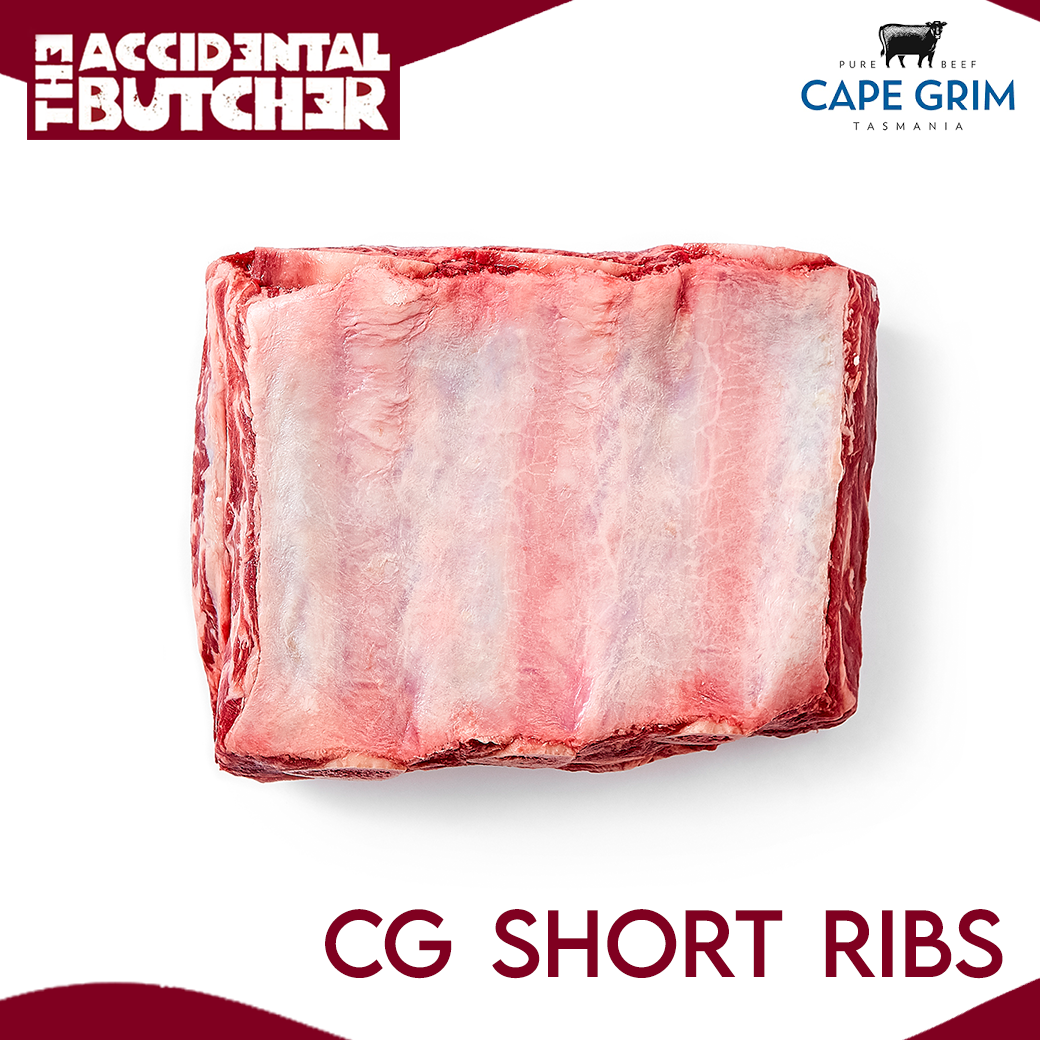Cape Grim Short Ribs (3 Bones Stripe : Whole piece ) (เนื้อติดกระดูกซี่โครง)