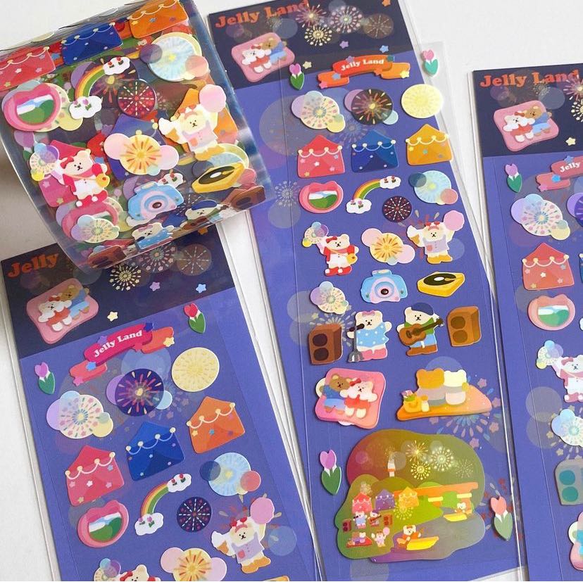 Jellyland sticker roll