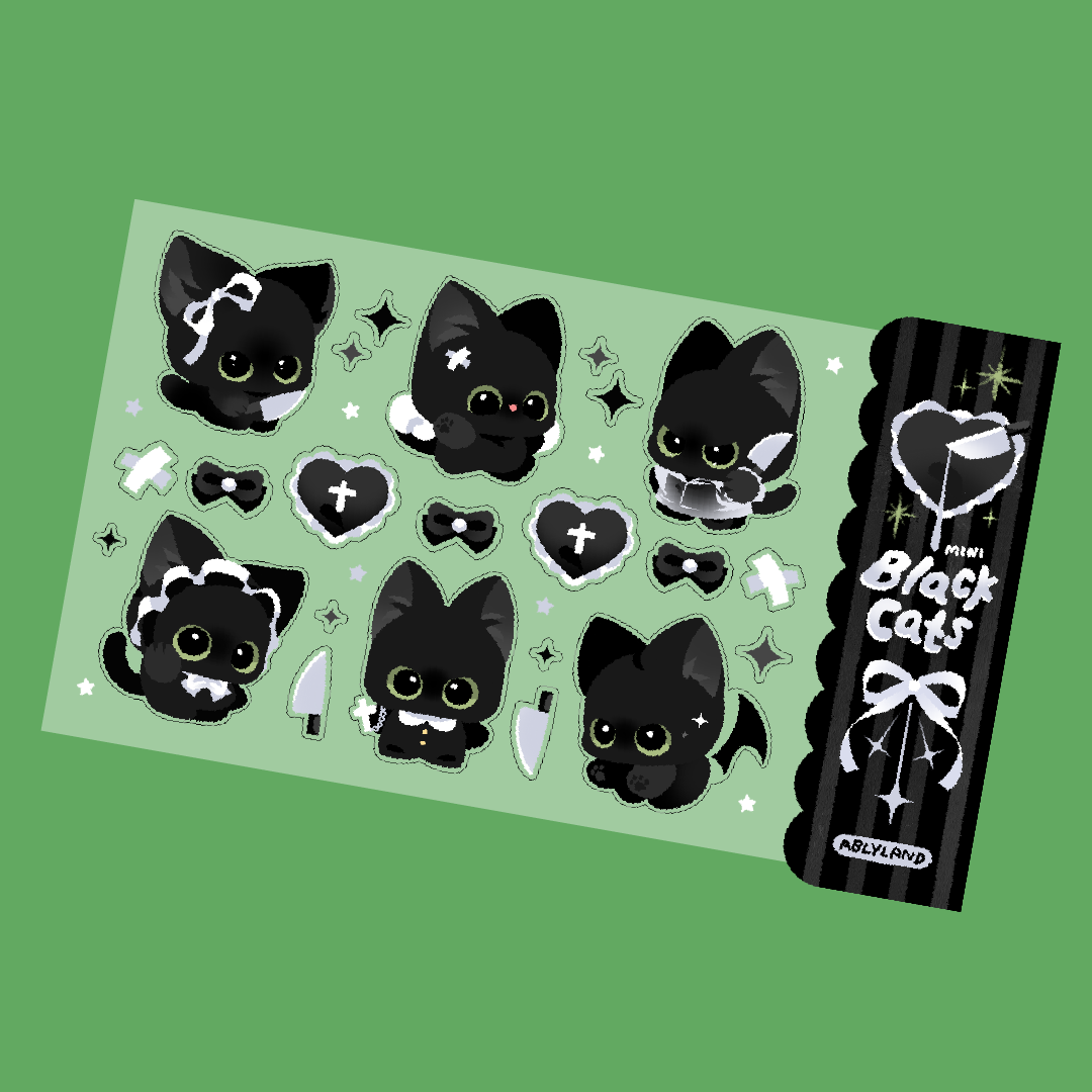 mini black cat