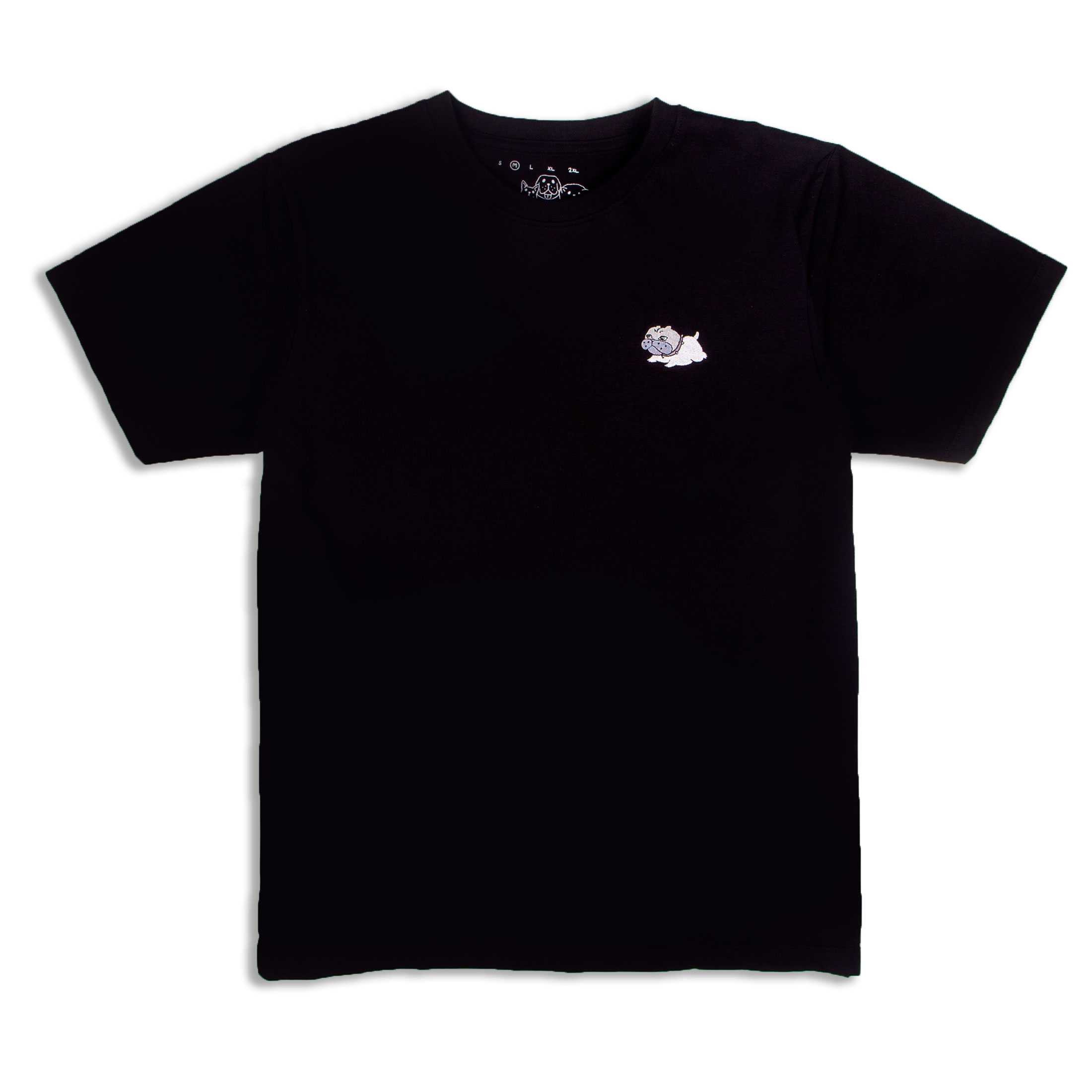 หมาจ๋า จีจี้ คอลเลกชัน เสื้อยืดสีดำ Cotton 100% ปักลาย จีจี้ - Dog Please Black T-shirt GiGi
