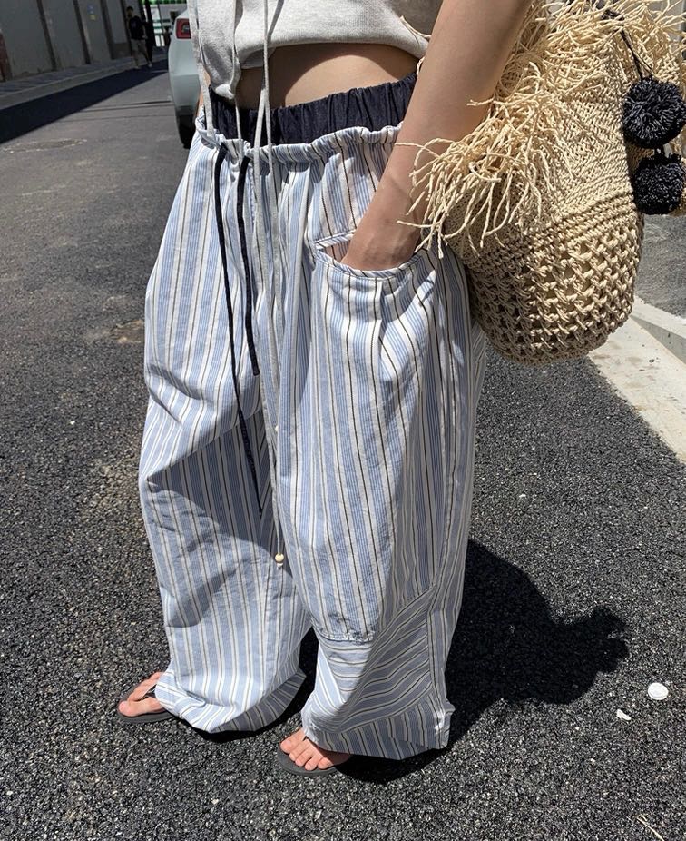 Layers blue pants lonslan