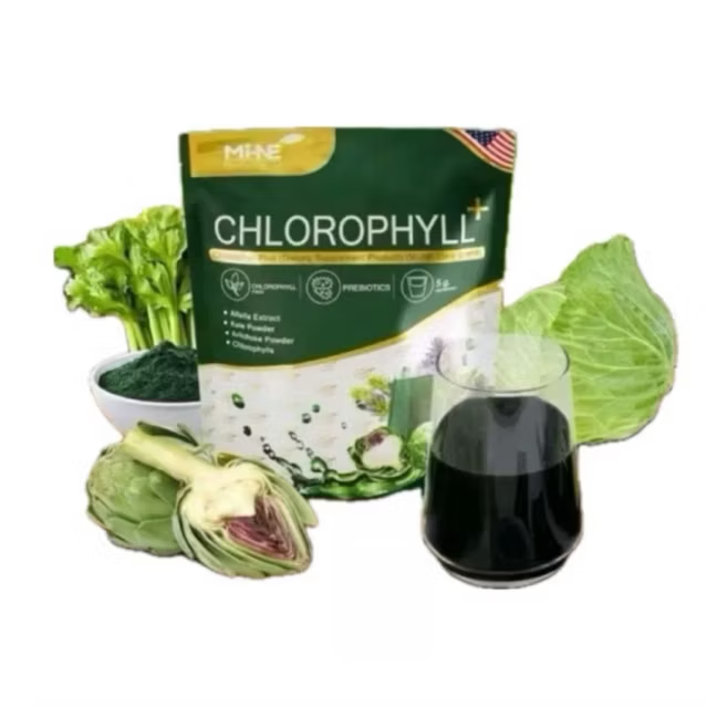 Mi-ne Mine chlorophyll+  ไมเน่ มาย คลอโรฟิลล์ พลัส 1 ห่อ บรรจุ 20 ซอง