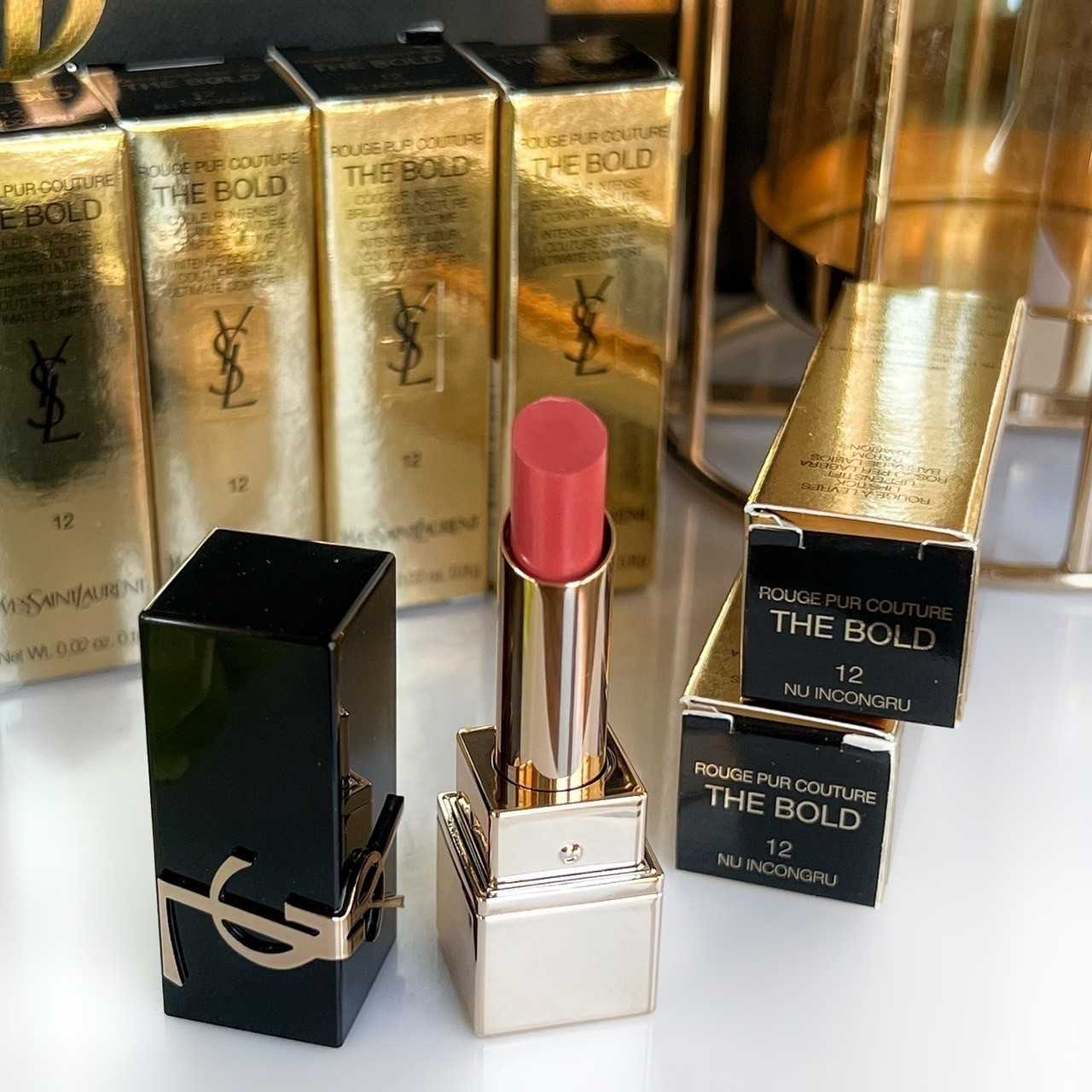 YSL Rouge Pur Couture The Bold Lipstick 0.8g #  No.12 Nu Incongru