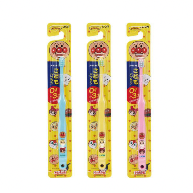 แปรงสีฟันอันปังแมนสำหรับเด็ก 0-3  คุณภาพญี่ปุ่น  Made in Japan