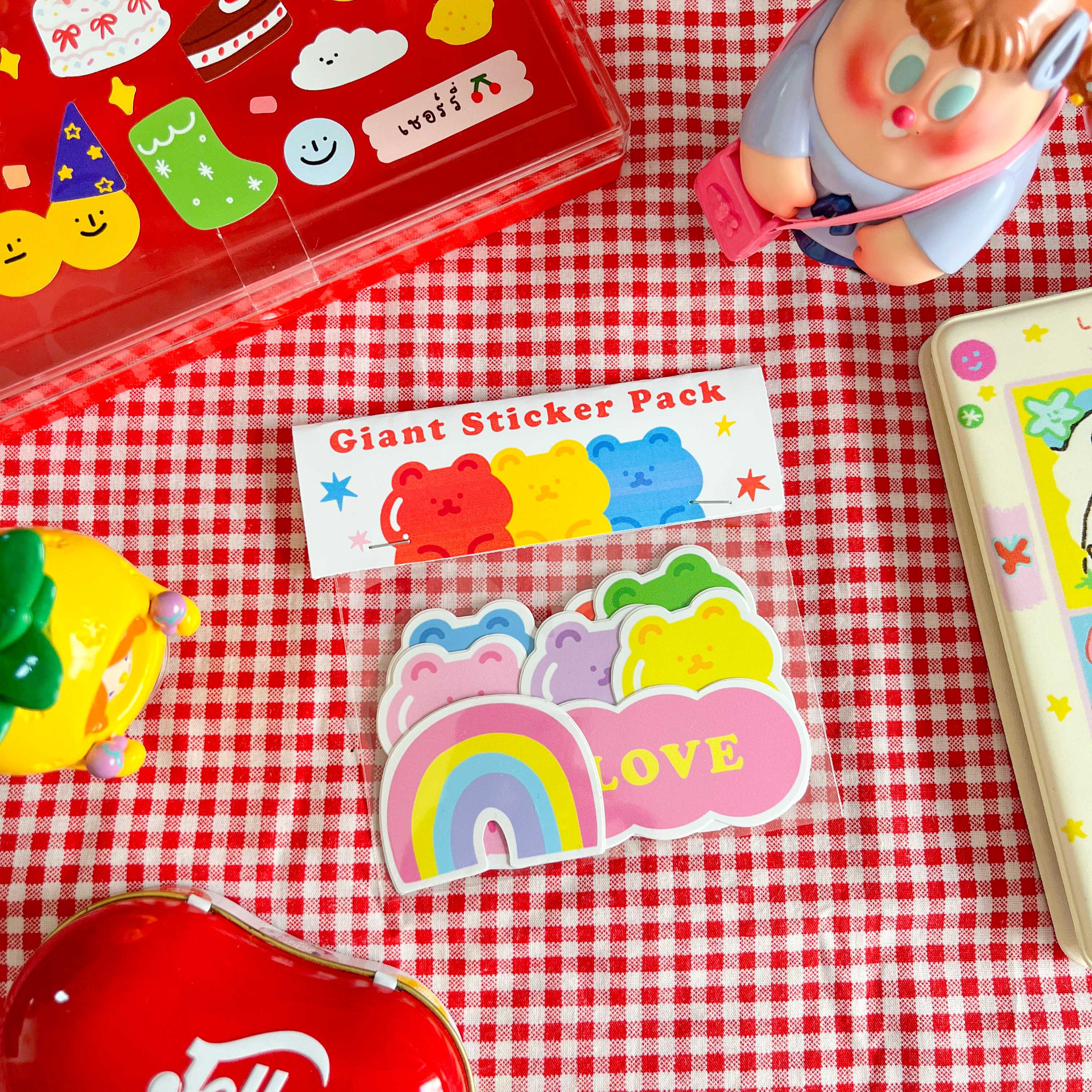 Sticker Pack : สติกเกอร์ไดคัท 100% 8 ชิ้น