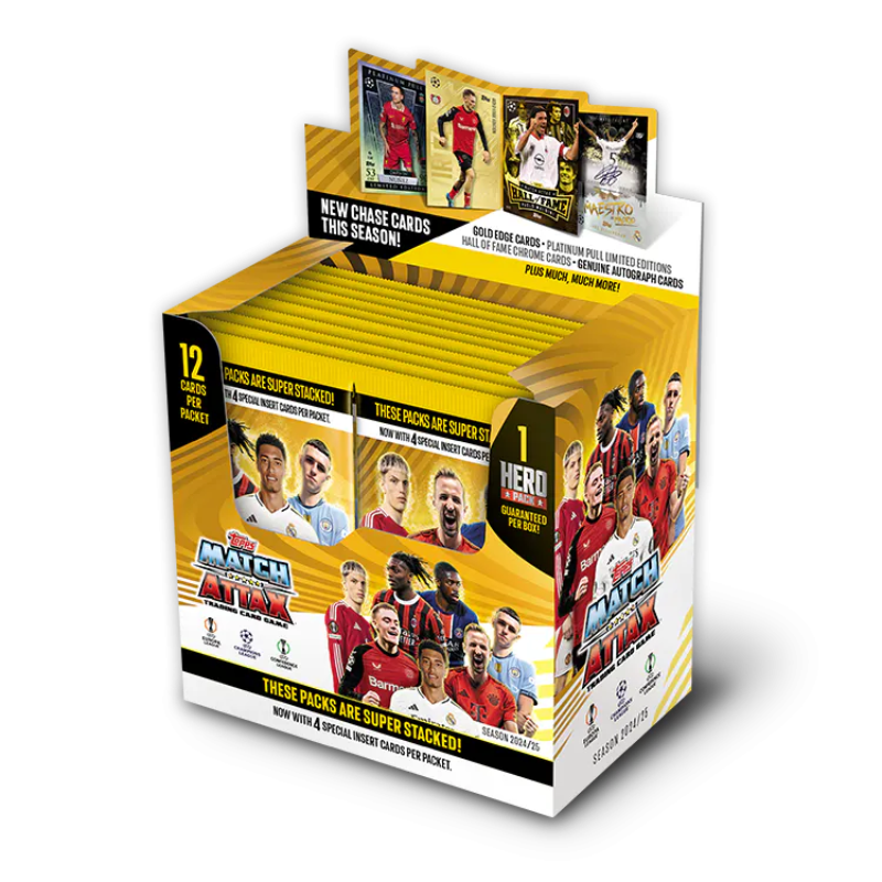 Match Attax UCC 24/25 Full Box x 24 Packs / การ์ดฟุตบอลแมตช์แอทแทค UCC ซองสุ่มยกกล่อง (24 ซอง)