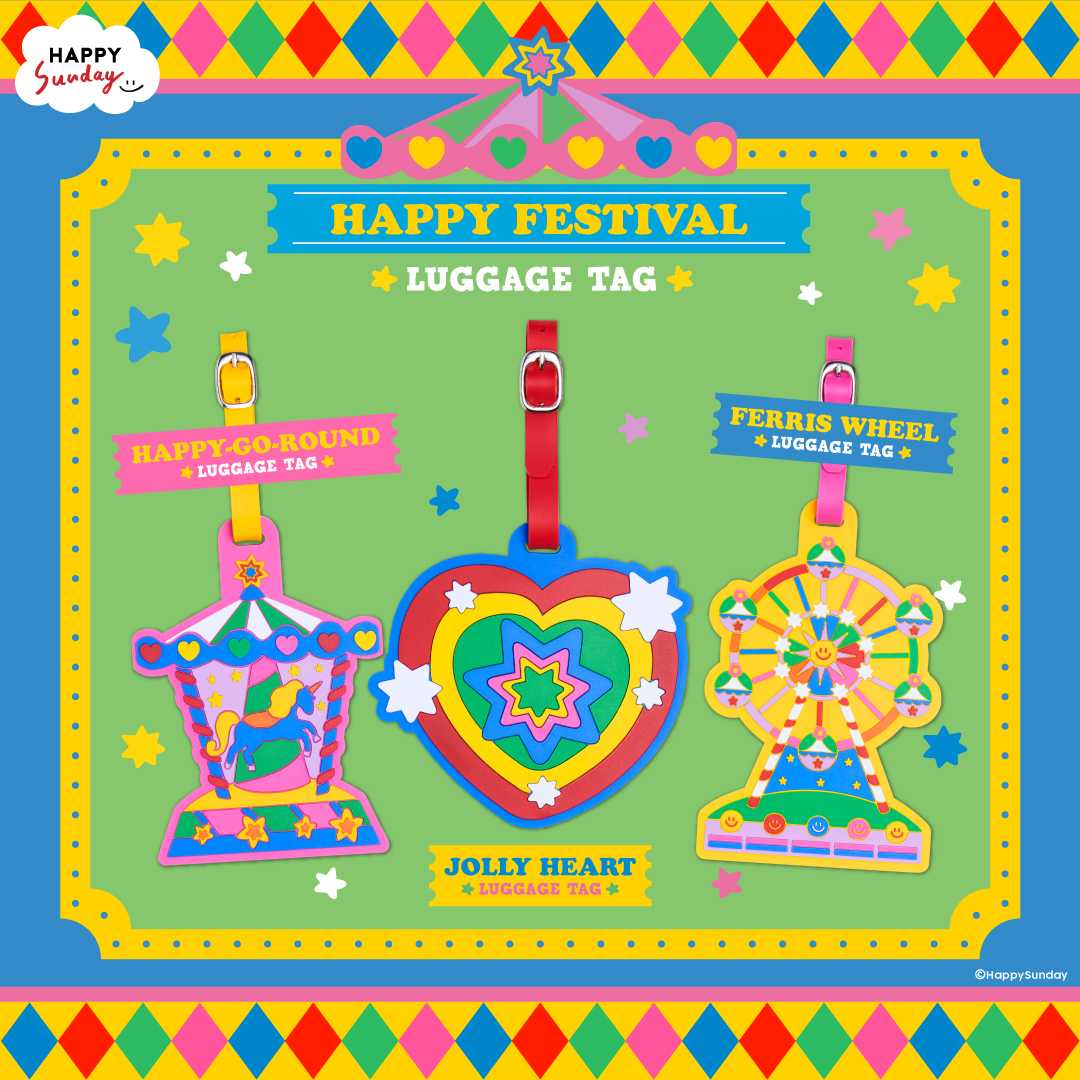 FESTIVE LUGGAGE TAG | ที่ห้อยกระเป๋าลายเฟสทีฟ