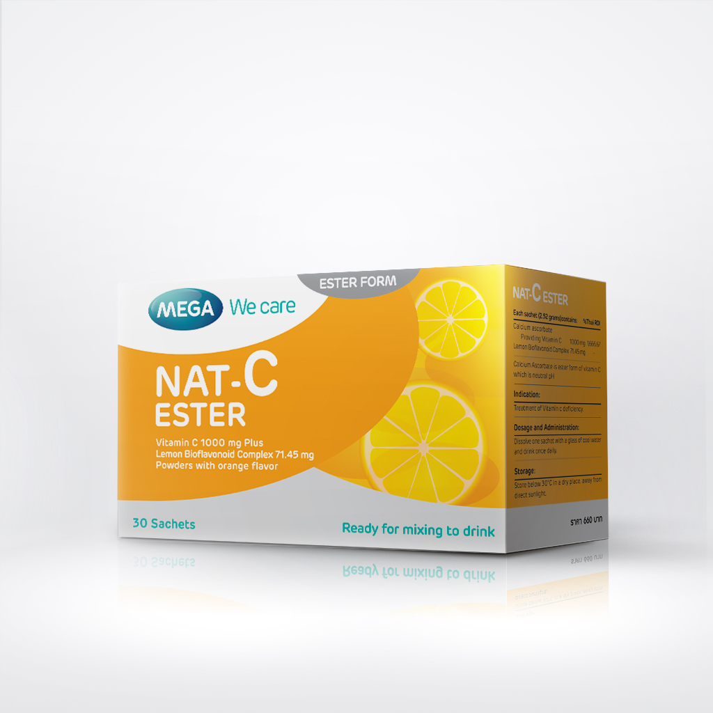 MEGA Nat C Ester แนท-ซี เอสเทอร์ 30 ซอง