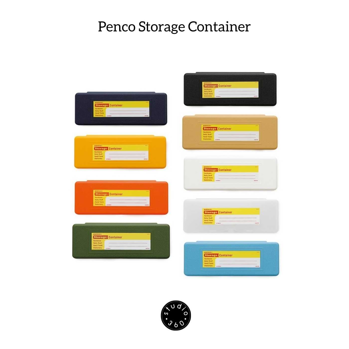 Penco Storage Container กล่องใส่ดินสอพลาสติกยี่ห้อ Penco