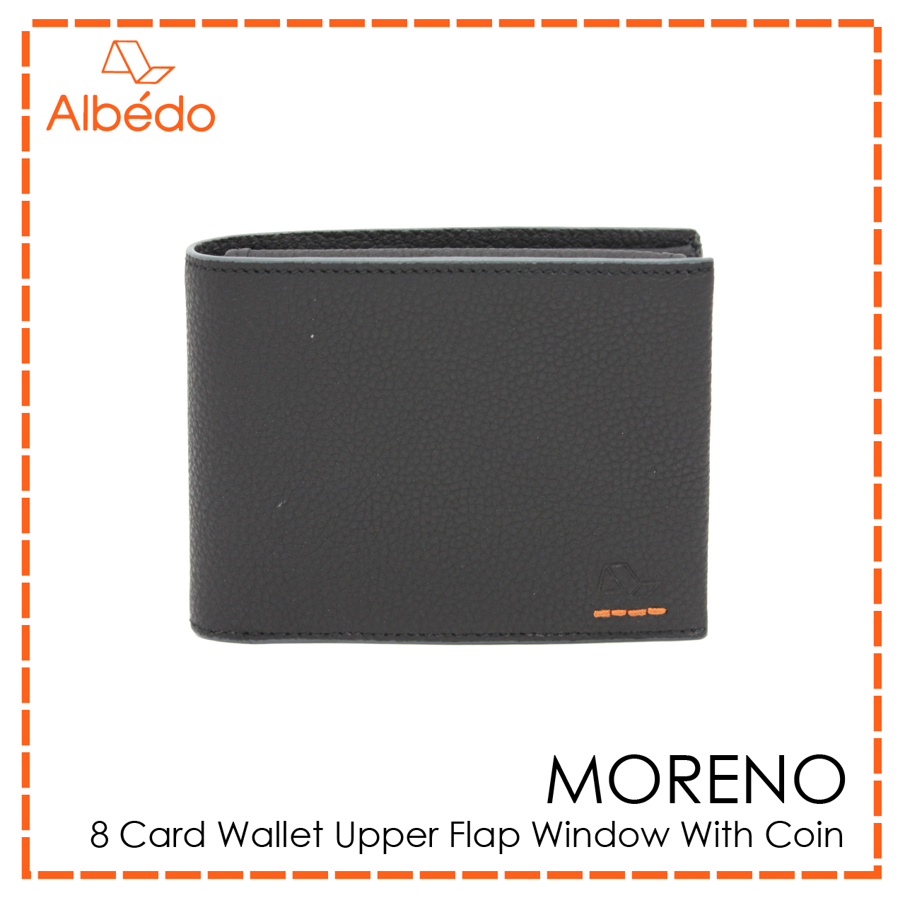 MORENO 8 CARD WALLET UPPER FLAP WINDOW WITH COIN-MN00999