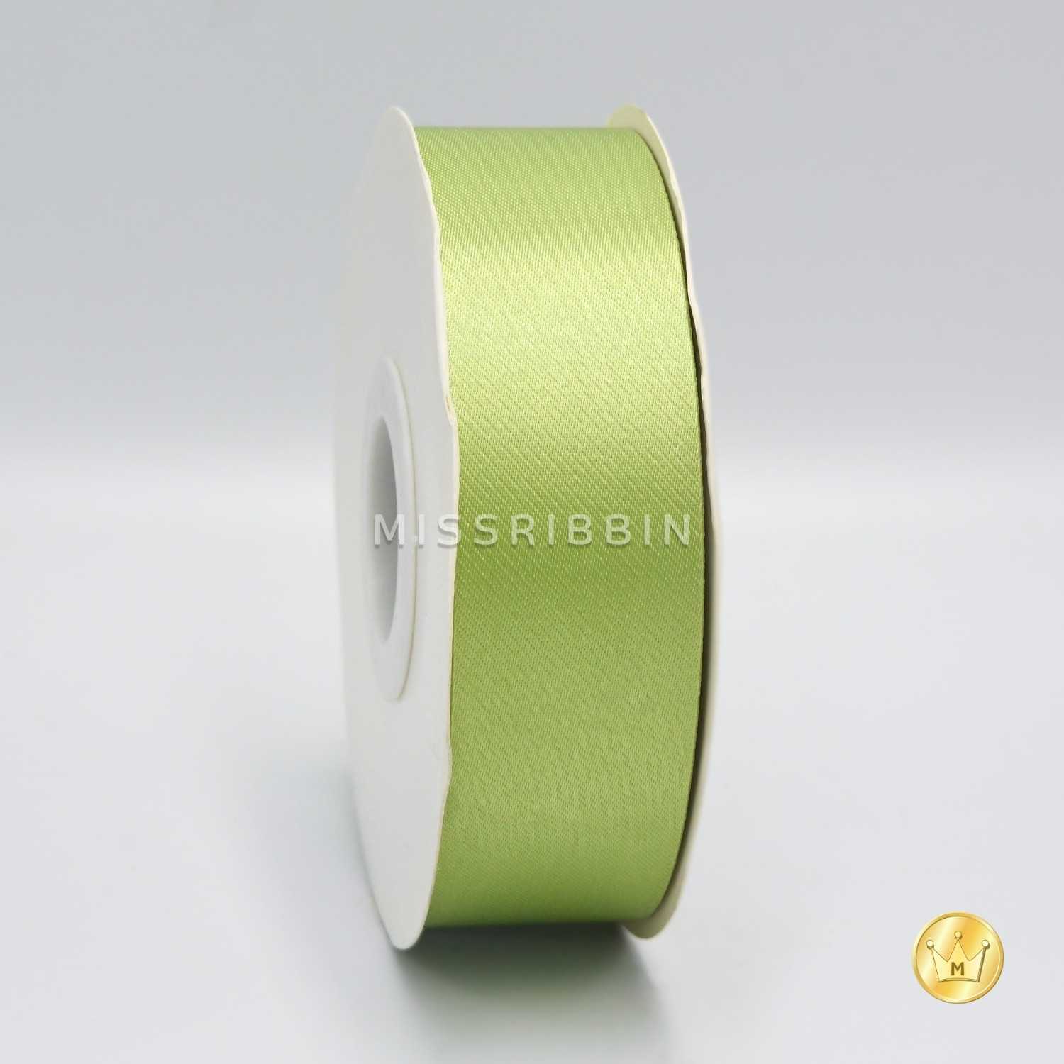 ริบบิ้นผ้าต่วน (สี 502) ม้วนยาว 50/200หลา ขนาด 12 15 21 30 40 50 60มม.