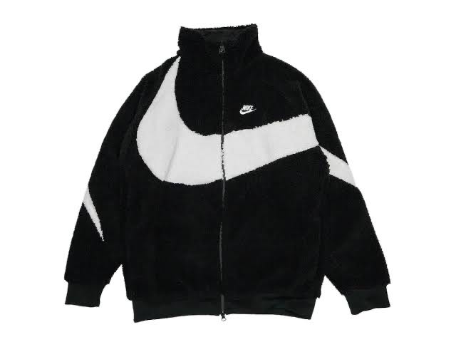 Nike Big Swoosh Reversible Boa Jacket Black