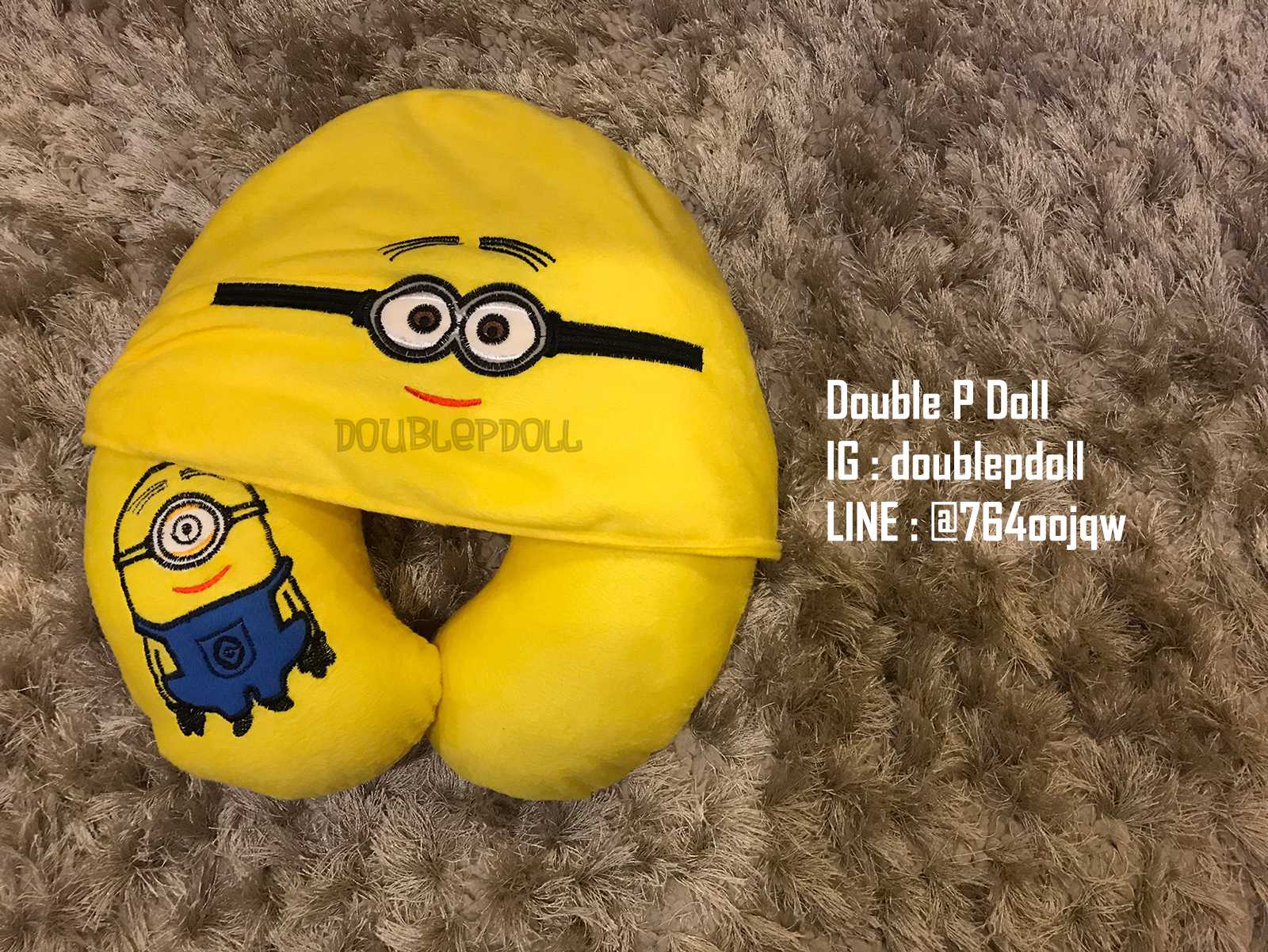 หมอนรองคอ มีฮู้ด MINIONS มินเนี่ยน - doublepdoll