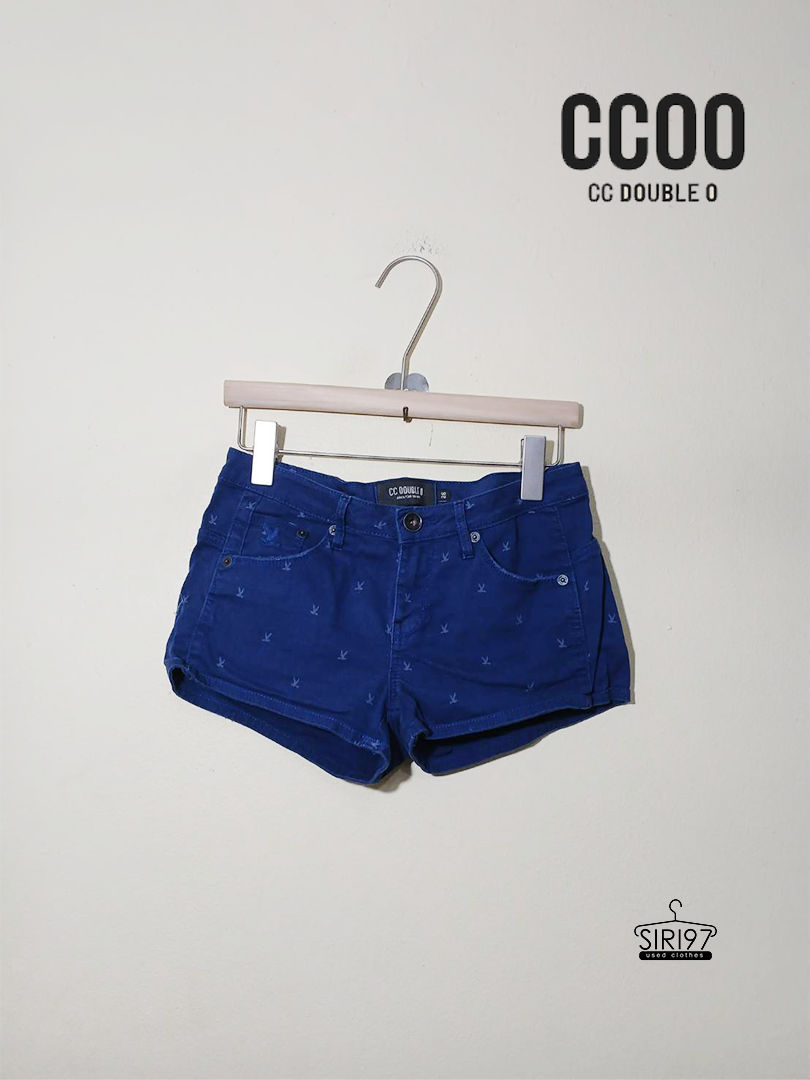 กางเกงขาสั้น CCOO สีน้ำเงิน สภาพ80% มีสีดรอปลง