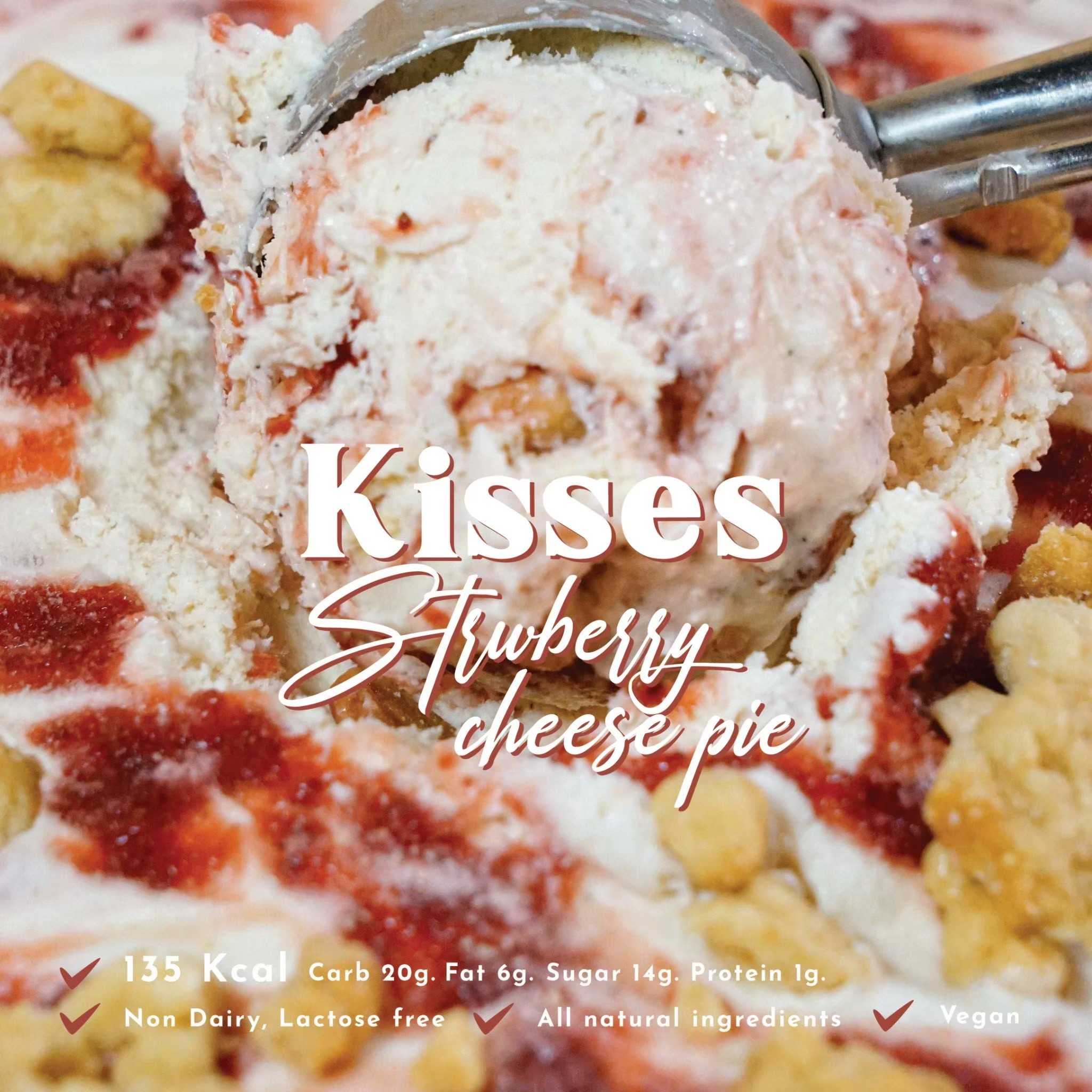 (320g) Kisses - Strawberry Cheese Pie