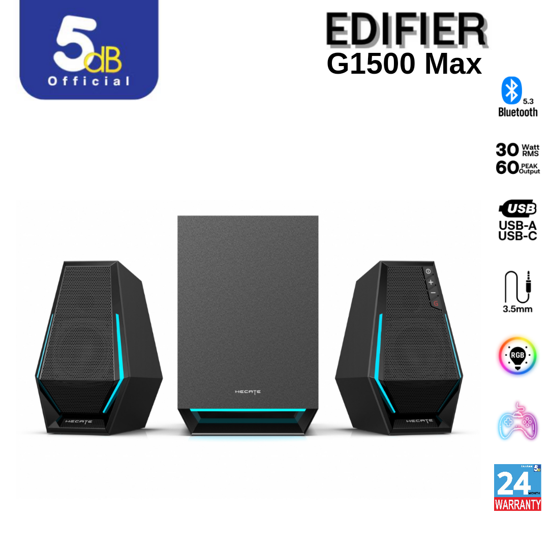 EDIFIER G1500 MAX  2.1 Gaming Speakers Bluetooot5.3 รับประกันศูนย์ไทย 24เดือน