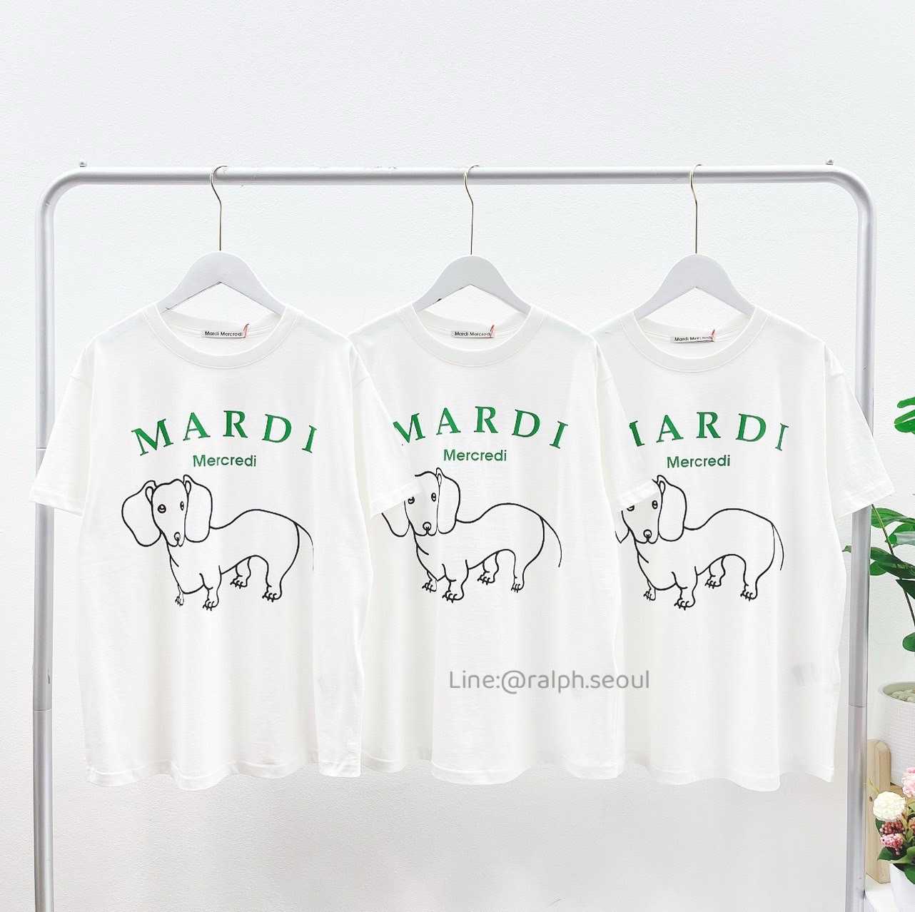 Mardi DDanji CH06 T-shirt(IVORY/GREEN) New!!!
