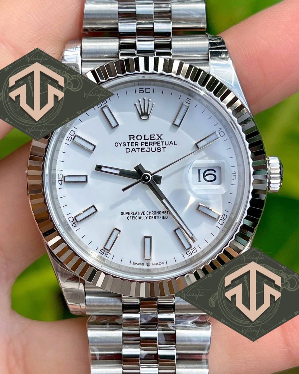 Rolex Datejust 41mm. White Dial Ref.126334 Jubilee 