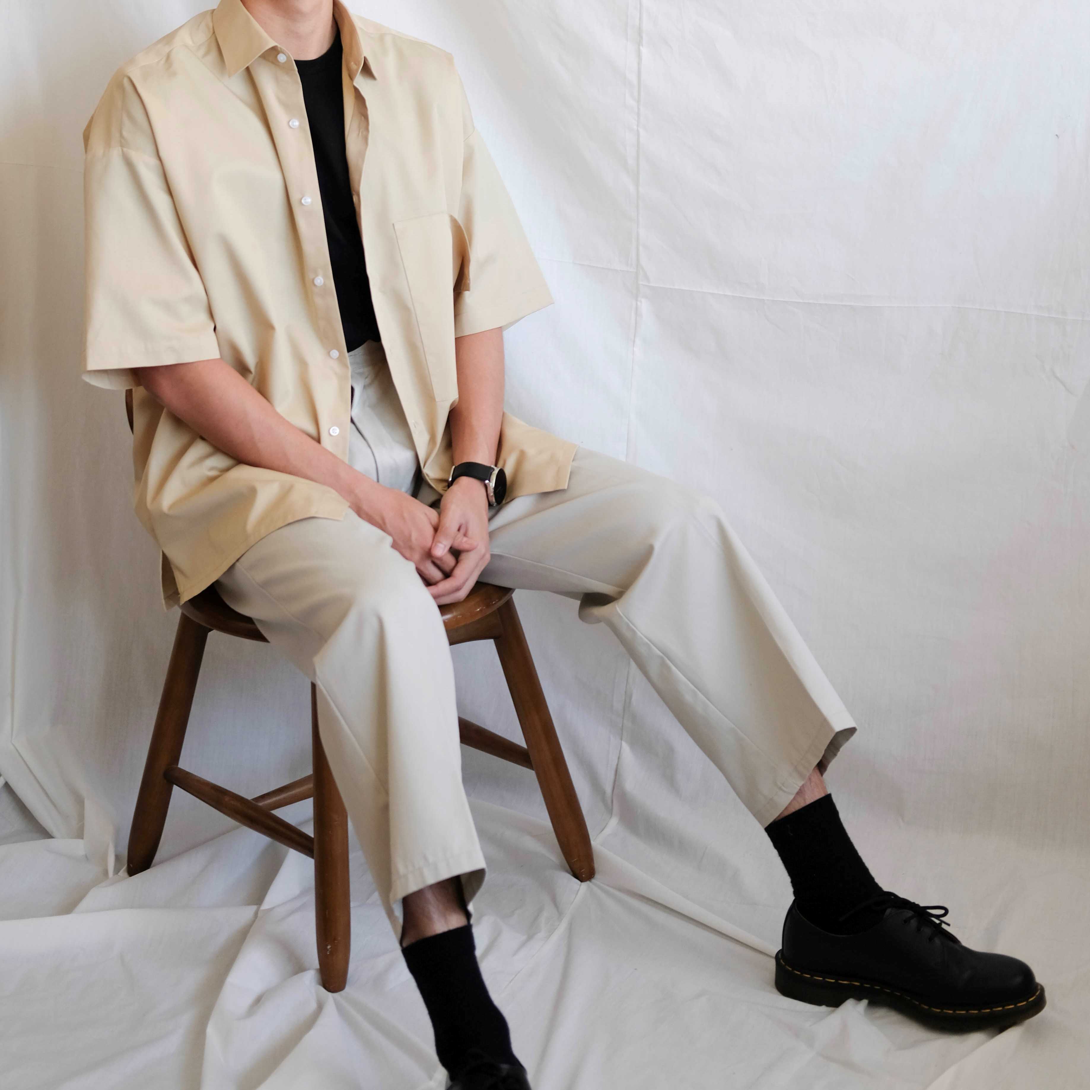 GURETO Pocket Shirt : Custard