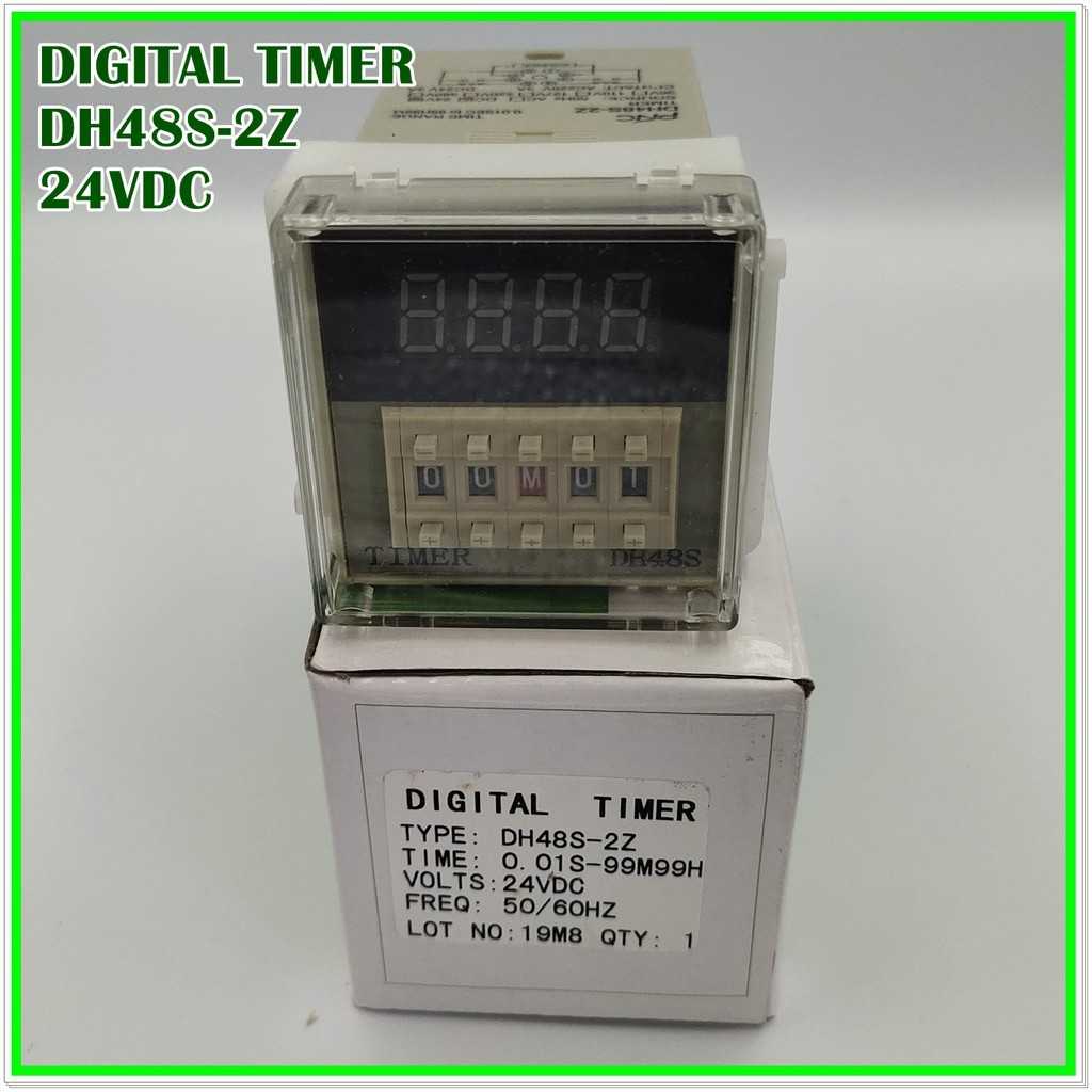 DH48S-2Z DIGITAL TIMER ไทเมอร์ตั้งเวลา4หลัก TIME RANGE:0.01SEC TO 99H99M  DIN48x48MM