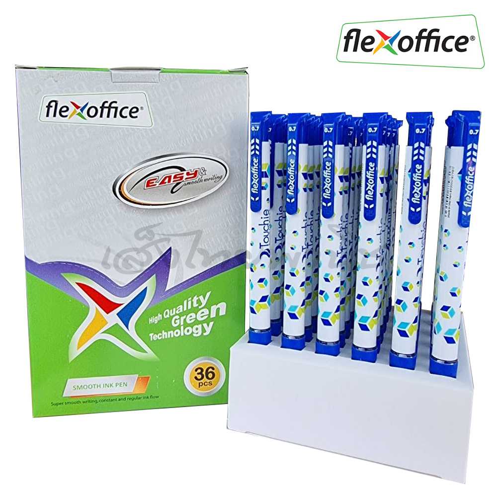 ปากกา ลูกลื่น Flexoffice รุ่น Touchie หัว 0.7 มม. (กล่อง 36 ด้าม)