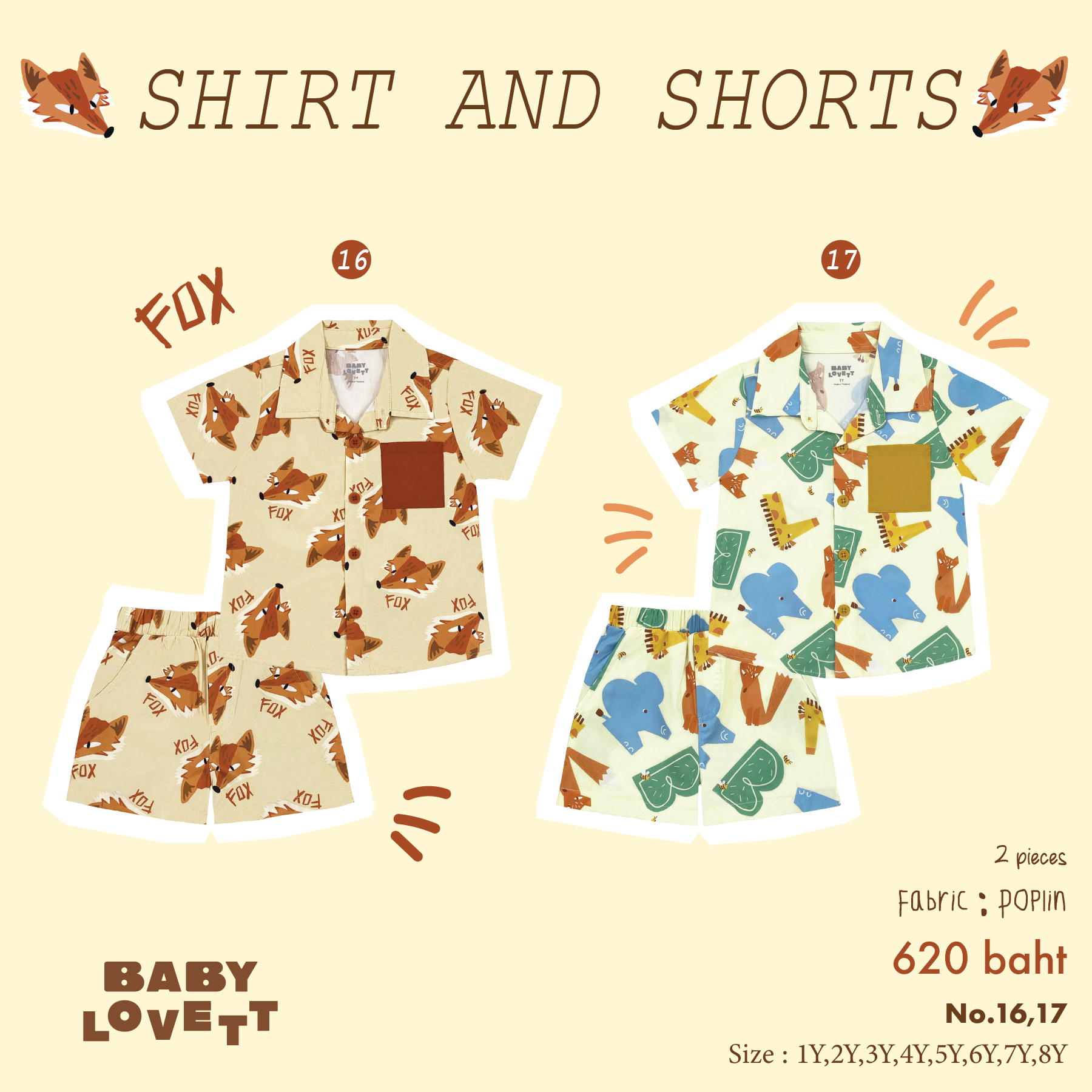 Animal - Shirt and Shorts