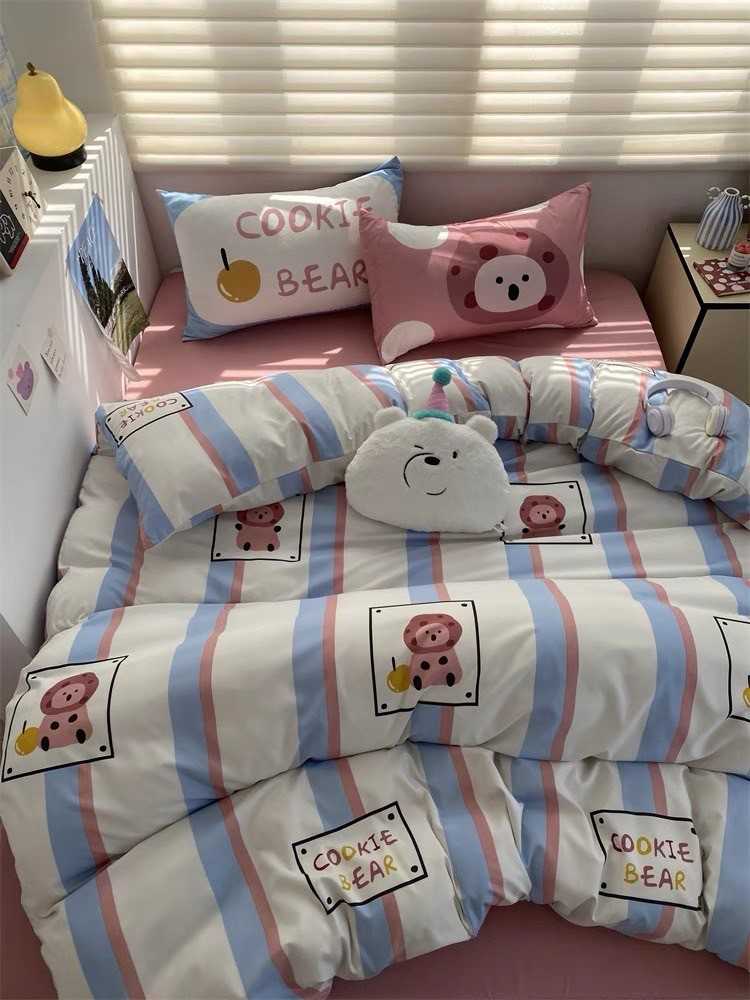 - PREORDER - ชุดผ้าปูที่นอน ลายการ์ตูน ผ้าคอตตอน100% ( มีขนาด 3.5-6 ฟุต )