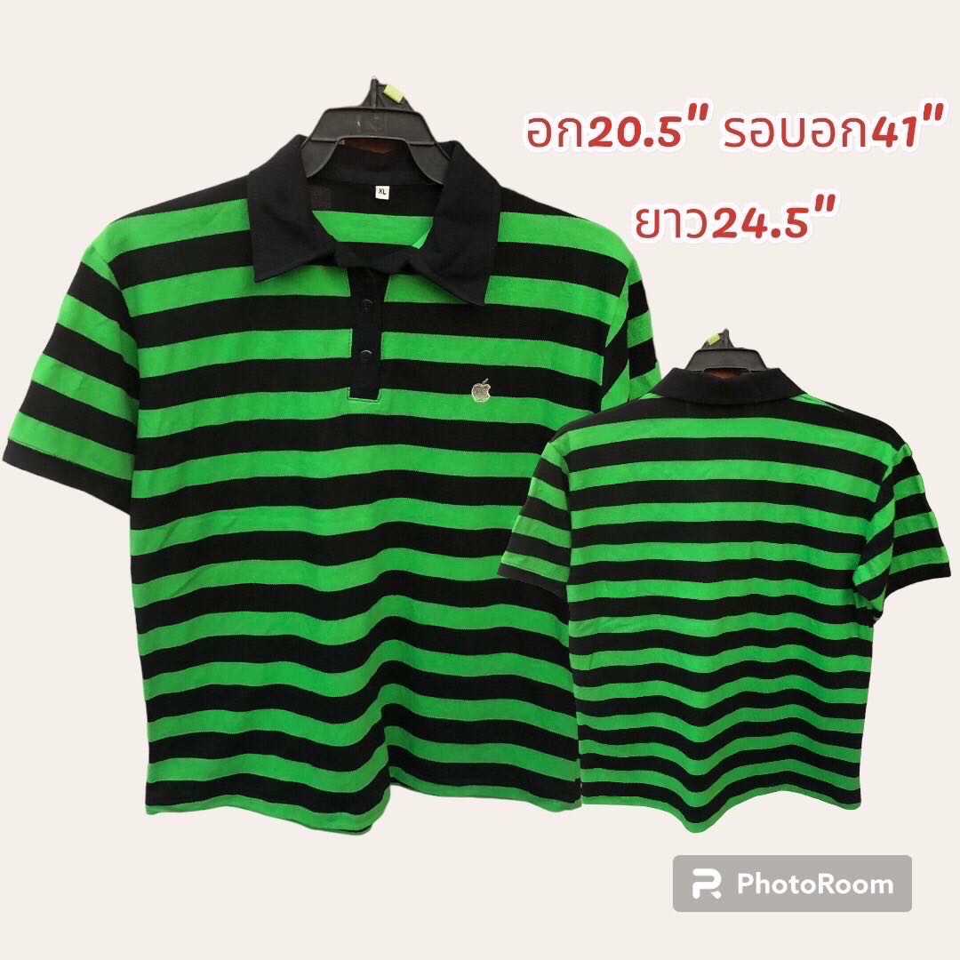 เสื้อยืดโปโลคอปกแขนสั้น สินค้างานนอกนำเข้ามือ2 เกรดA สินค้าพร้อมจัดส่ง