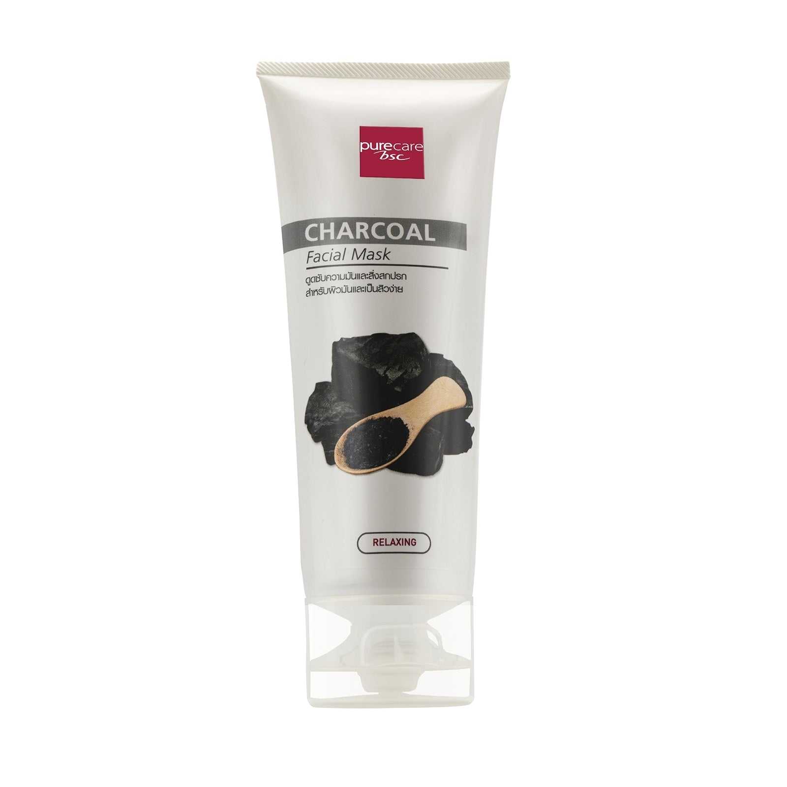 BSC Pure Care (บีเอสซี เพียวแคร์) CHARCOAL NATURAL MASK 100g(BCCPBBA CH)