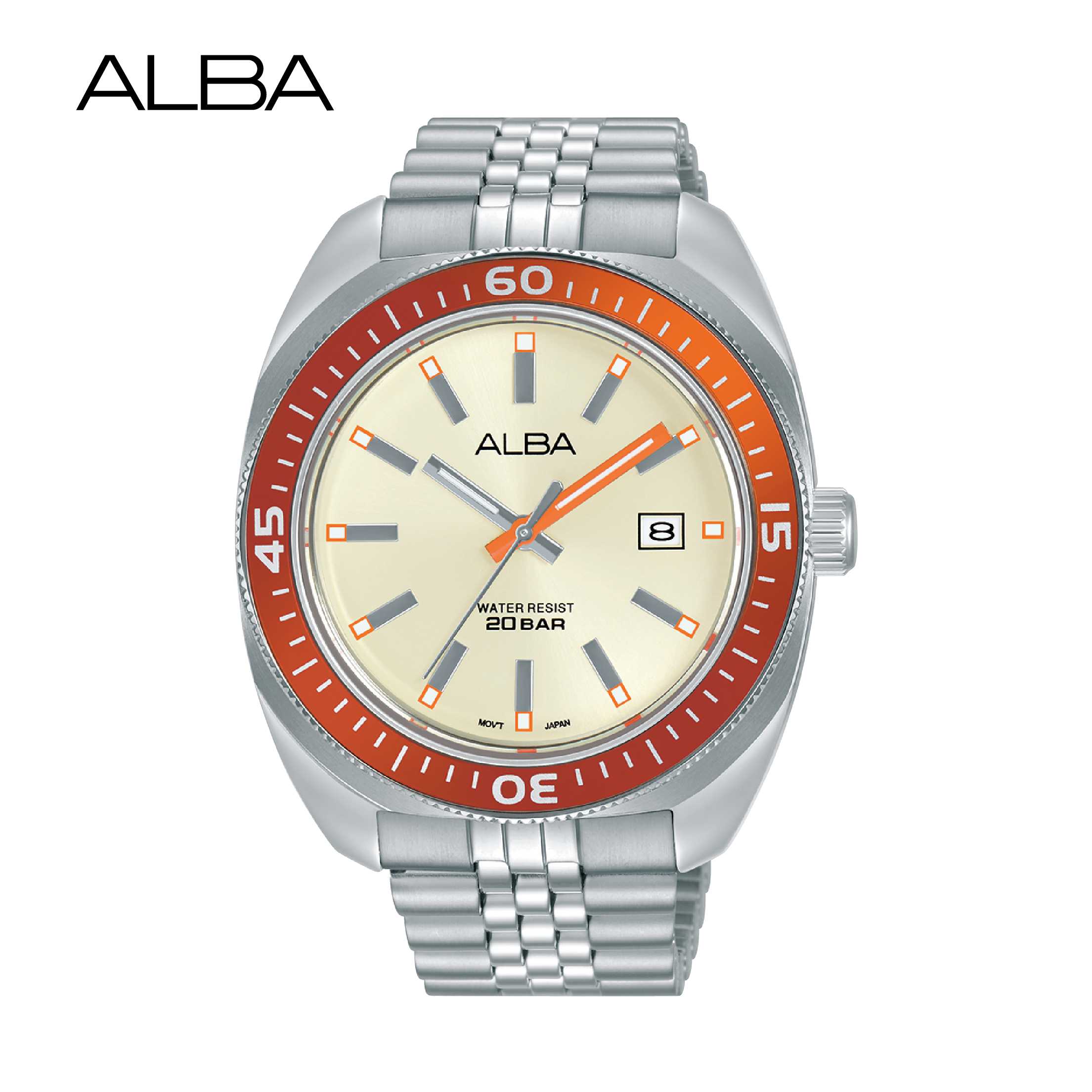 ALBA นาฬิกาข้อมือ Sportive Automatic รุ่น AS9T89X ขนาด 43 mm.