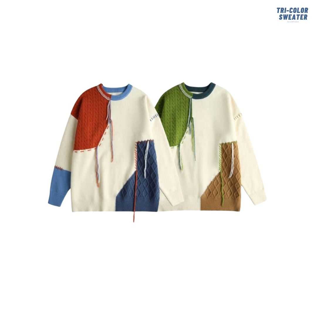 Jeera168 | Tri-color Sweater (พรีออเดอร์)