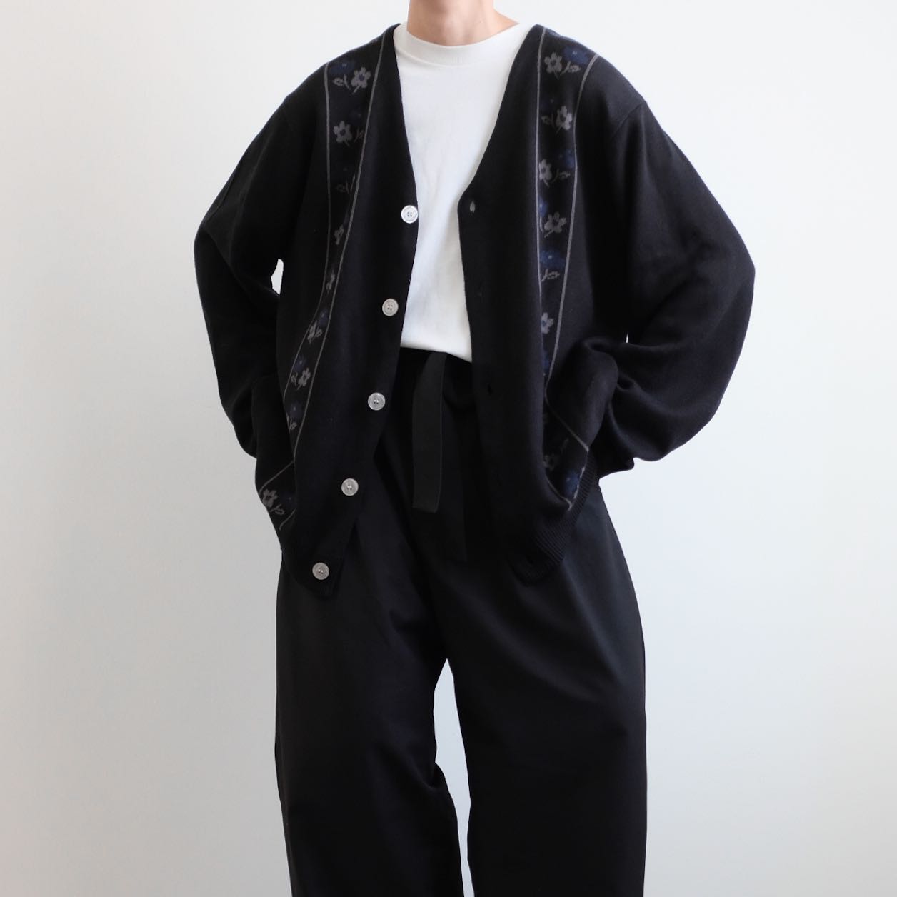 BLESS YOU ALL • Rib Knits Cotton Oversized Cardigan 