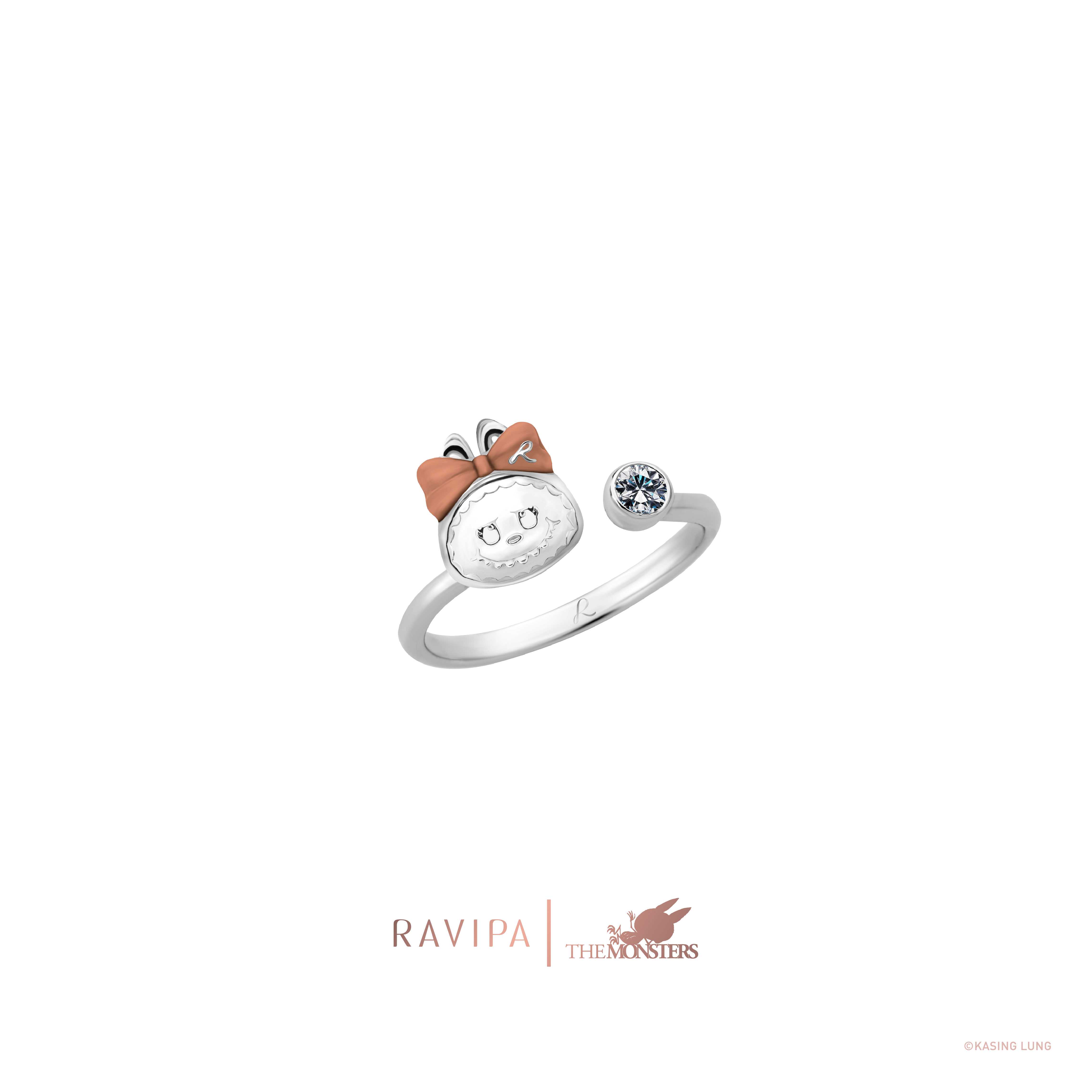 Labubu Baby Wishbone Diamond Ring