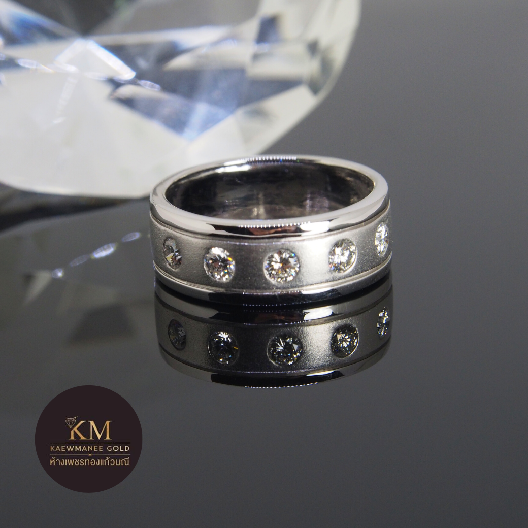 แหวนเพชร Forevermark The signature 5 Round Dimond  Collection Ring (90% Gold)