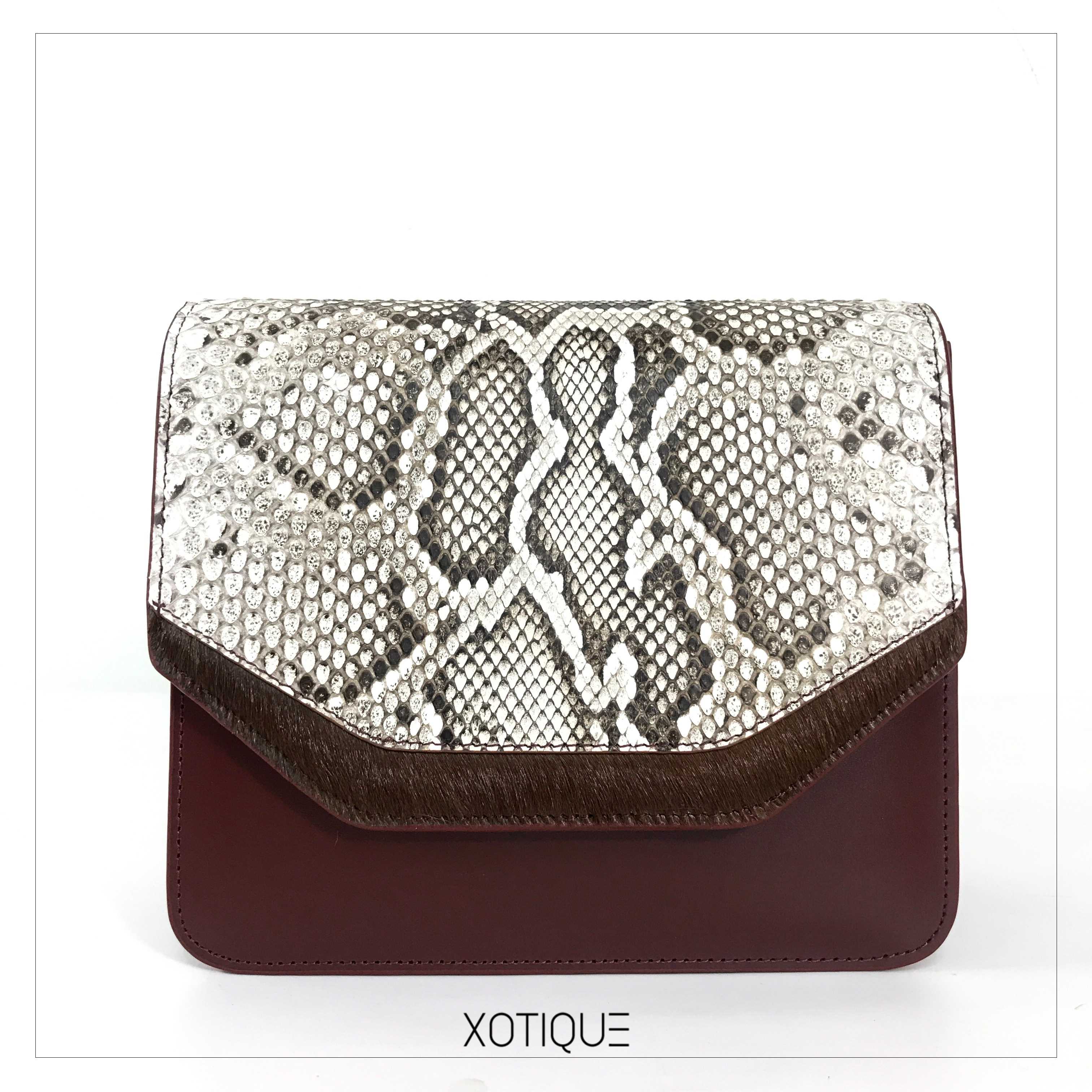 Xotique Crossbody Bag Wine Natural  (หนังส่วนหลัง)