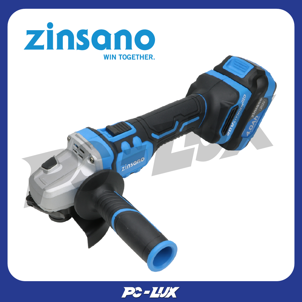 ZINSANO เครื่องเจียรไร้สาย (พร้อมแบตเตอรี่) CLAG2041 4 นิ้ว 20 โวลต์