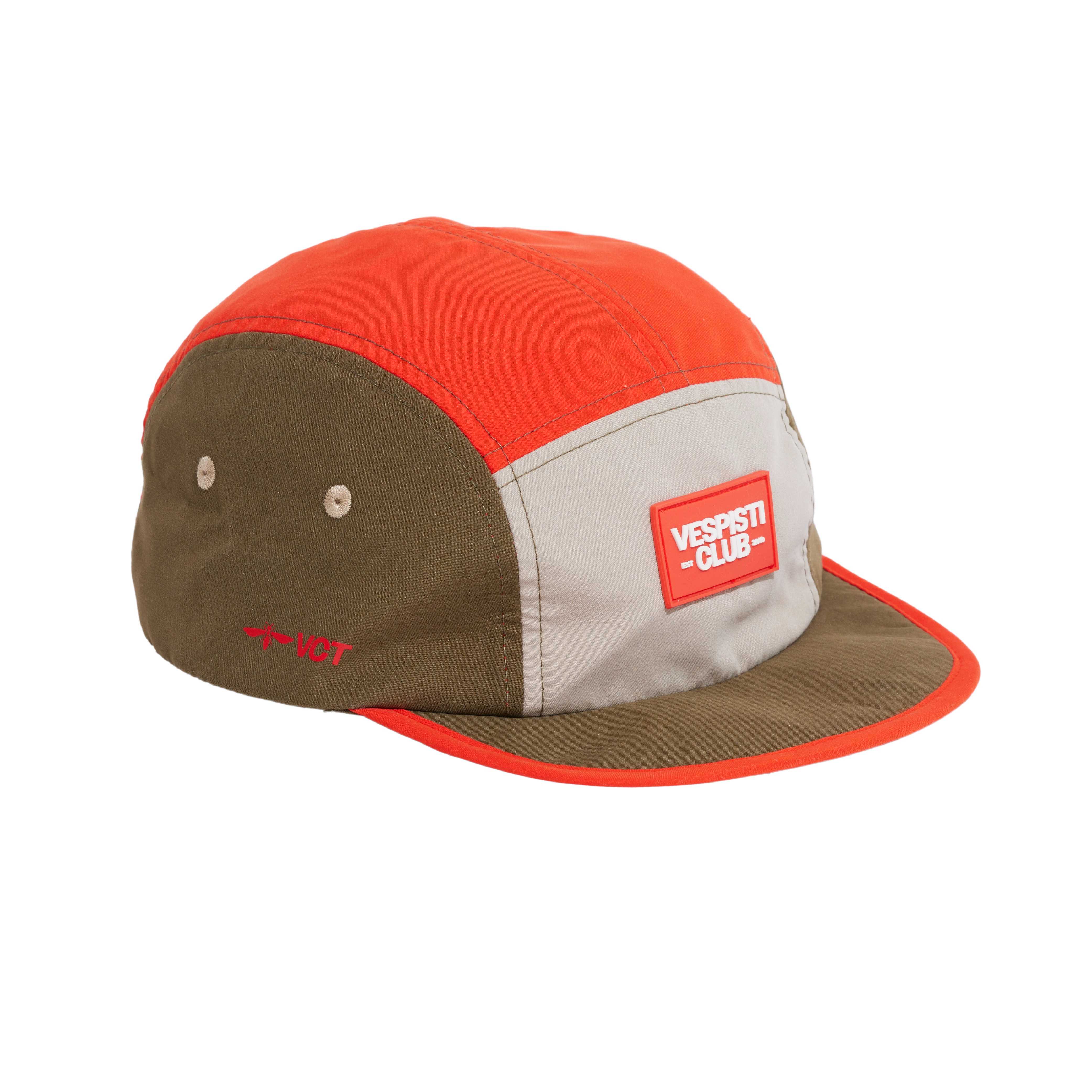 VESPISTI CLUB CYCLING CAP – Olive Green & Orange