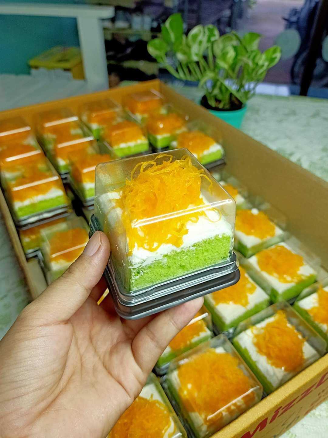 เค้กฝอยทองแพคกล่อง(40ชิ้น)