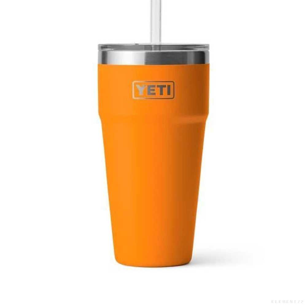 YETI แก้วเยติ เก็บความเย็น รุ่น RAMBLER 26 OZ STRAW CUP KING CRAB ORANGE
