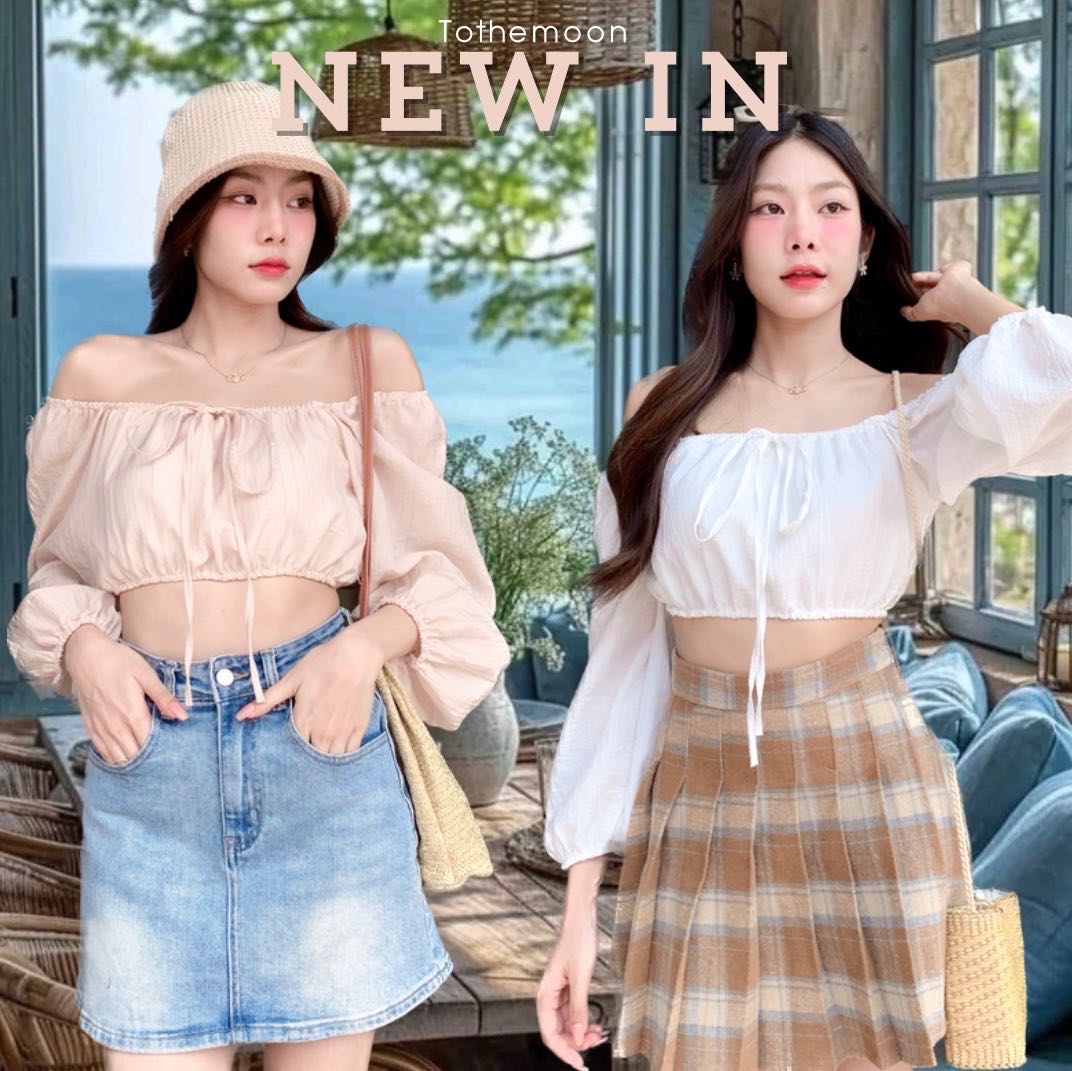 เสื้อปาดไหล่แขนยาว