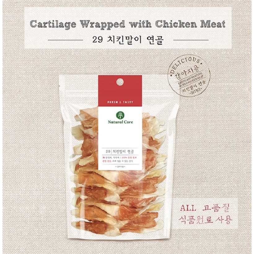 Natural Core Cartilage wrapped with Chicken Meat ขนมสุนัข เนื้อไก่ห่อกระดูกอ่อน นำเข้าจากเกาหลี 🇰🇷