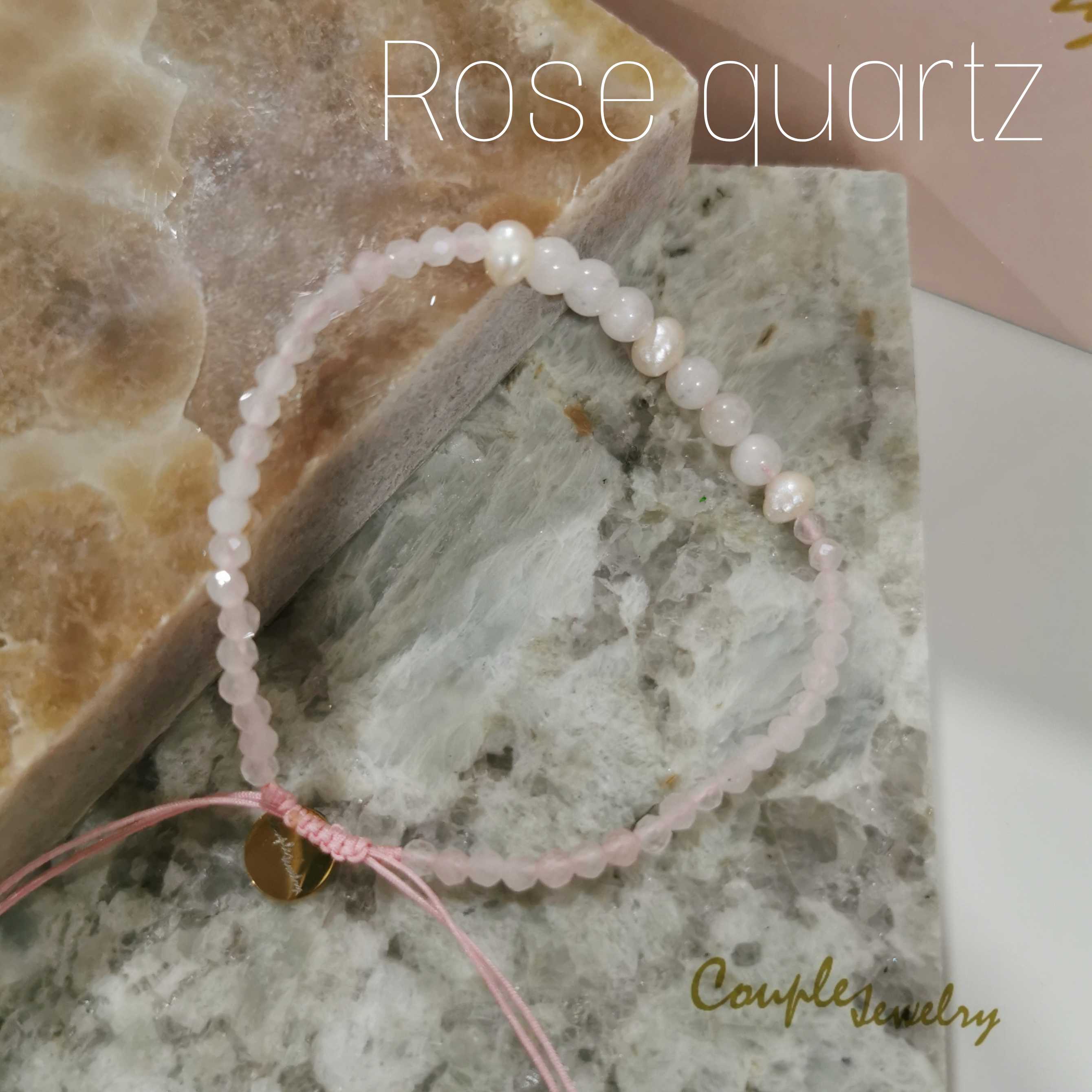 Power​ stone bracelet​ : Rose​ quartz