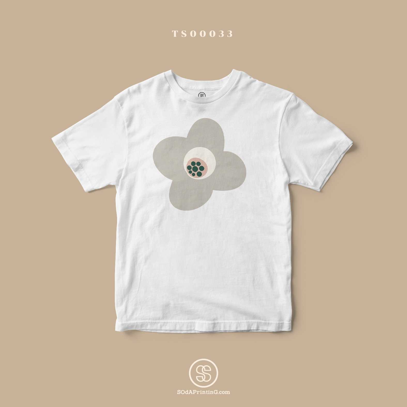 เสื้อ Verbena Gray สีขาว #SOdAtee TSA00033