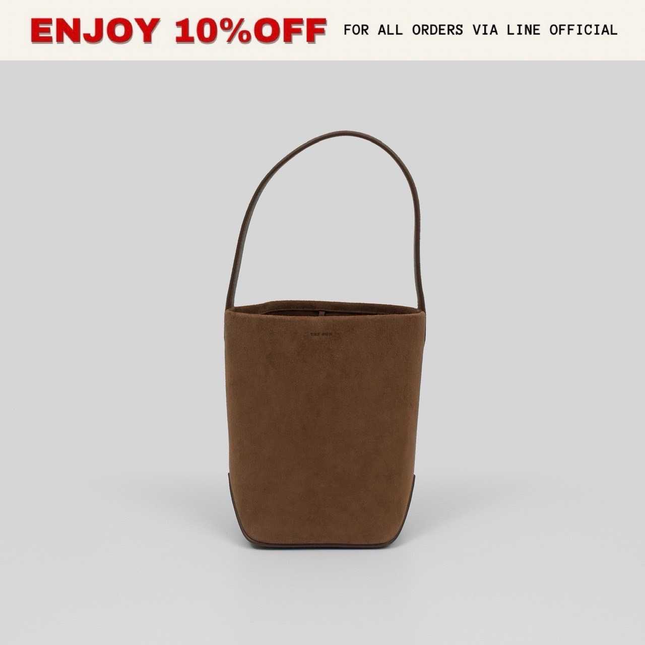 NEW! THE ROW Small N/S Park Tote Edge สี Nuez | Bag