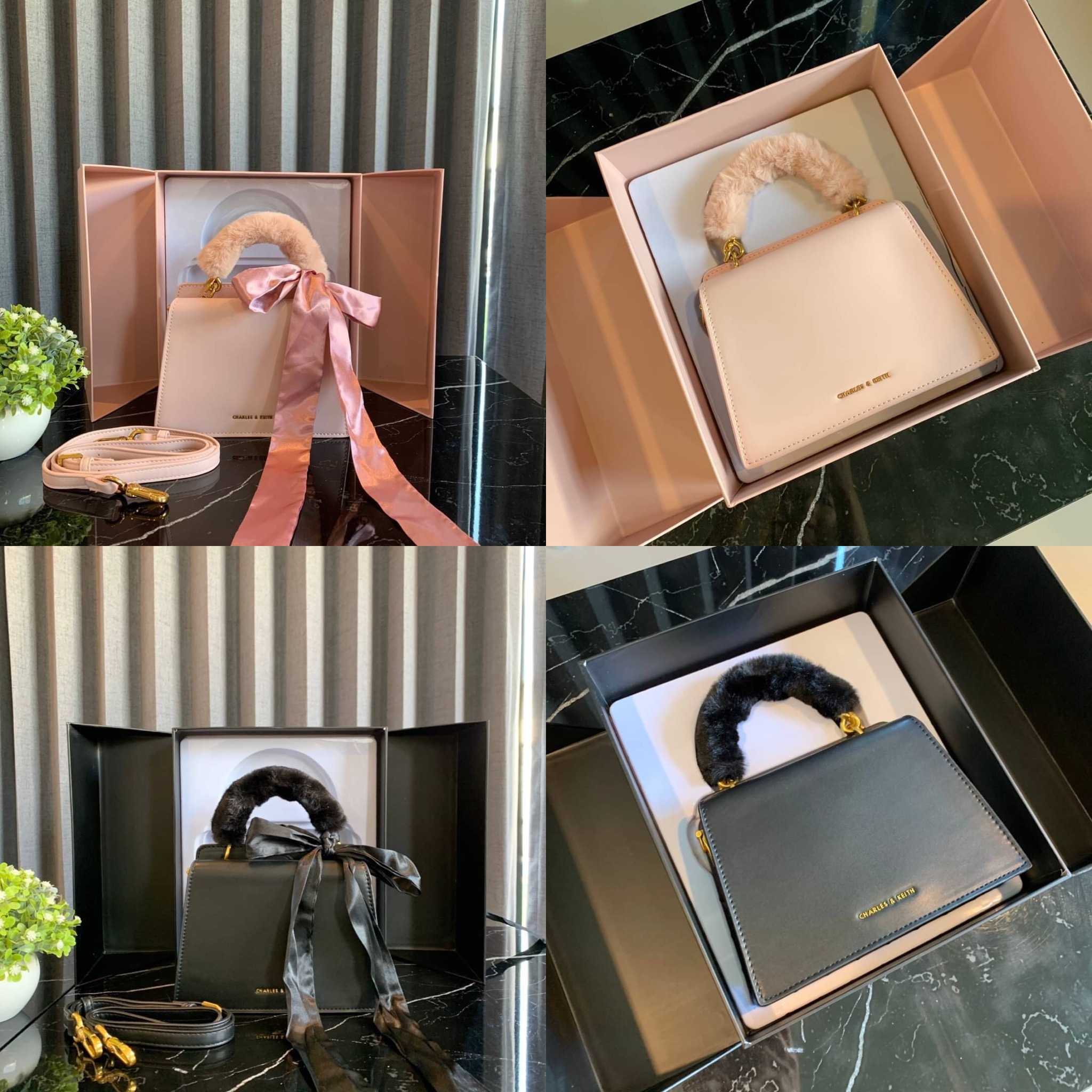 กระเป๋า Charles&Keith พร้อมกล่องของขวัญผูกโบว์