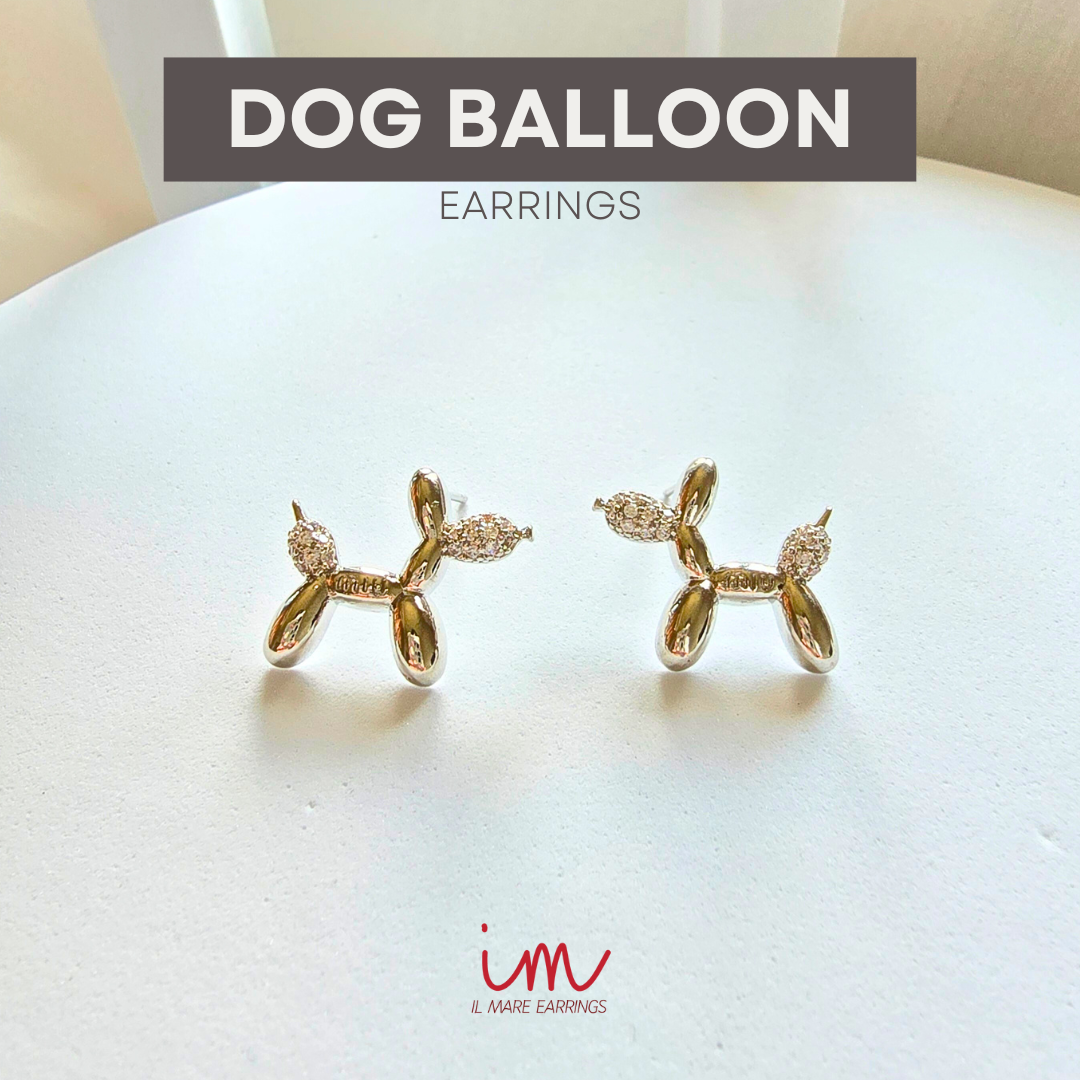 IL MARE Dog Balloon Earrings