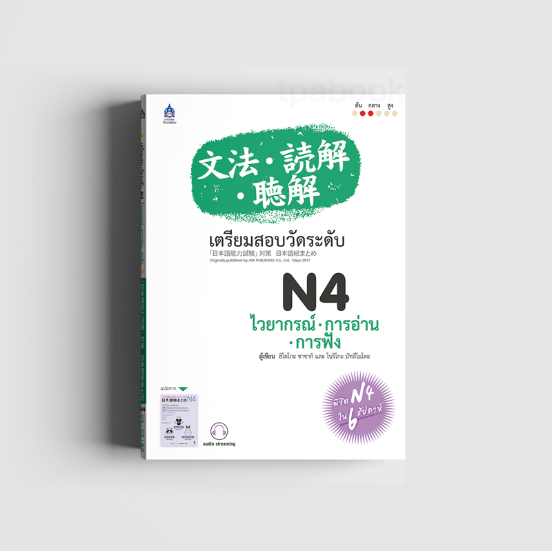 เตรียมสอบวัดระดับ N4 ไวยากรณ์ • การอ่าน • การฟัง (ภาษาญี่ปุ่น)